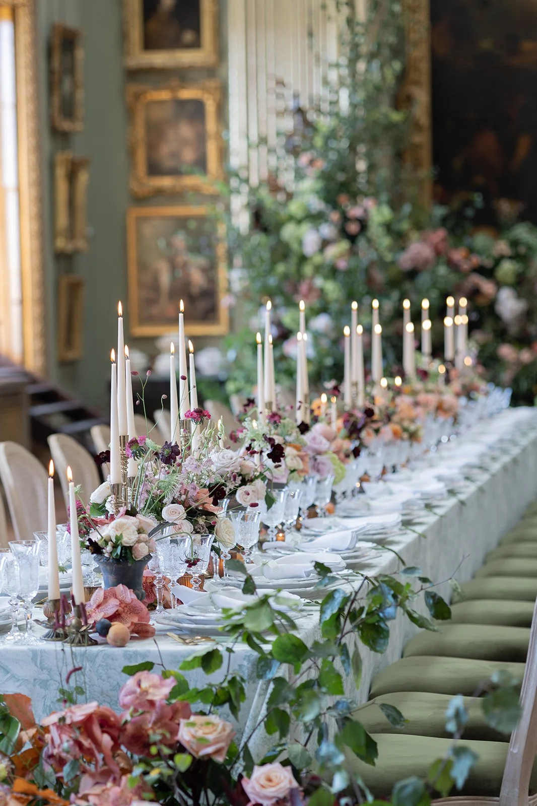 Dramatic Wedding Flowers - Hampshire Wedding Florist - Somerley House Wedding Flowers