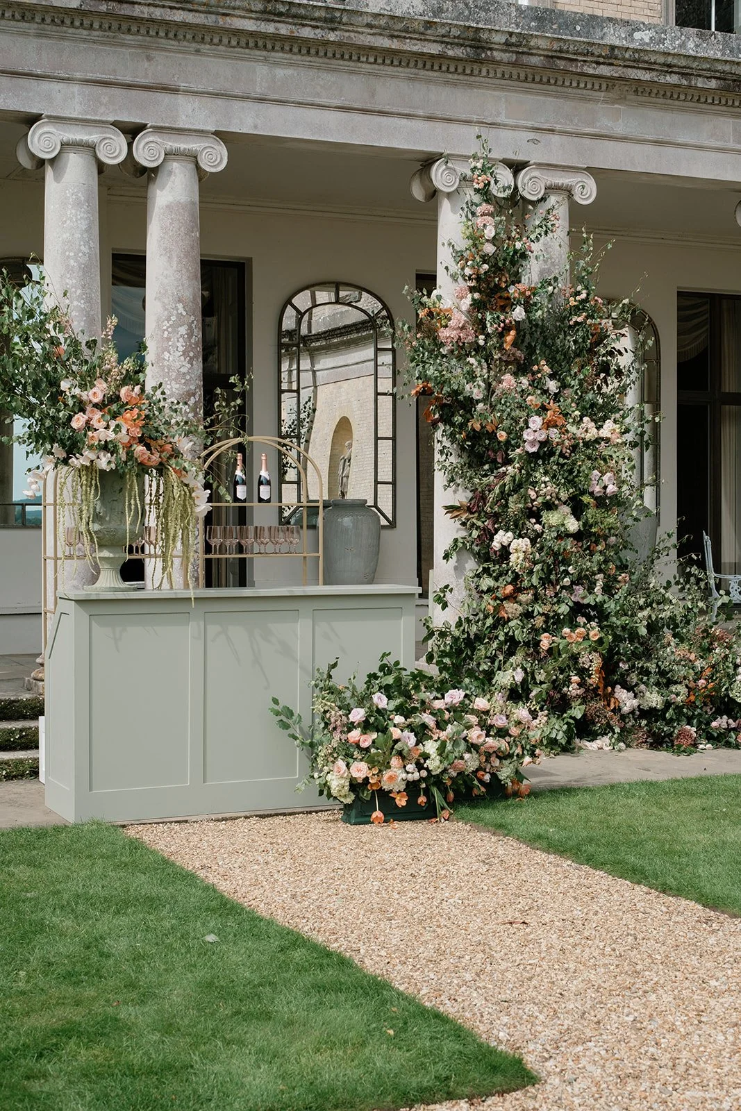 Dramatic Wedding Flowers - Hampshire Wedding Florist - Somerley House Wedding Flowers