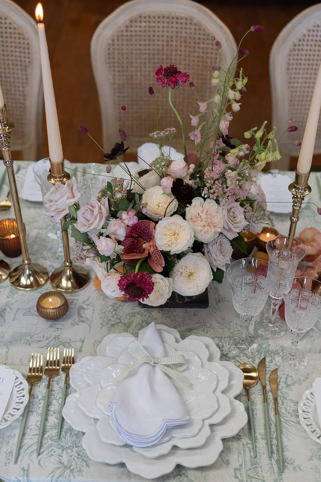 Dramatic Wedding Flowers - Hampshire Wedding Florist - Somerley House Wedding Flowers