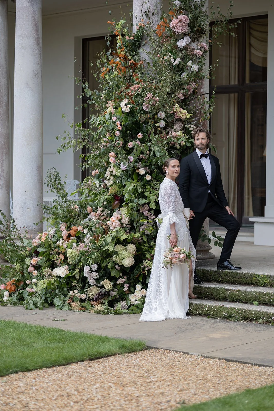 Dramatic Wedding Flowers - Hampshire Wedding Florist - Somerley House Wedding Flowers