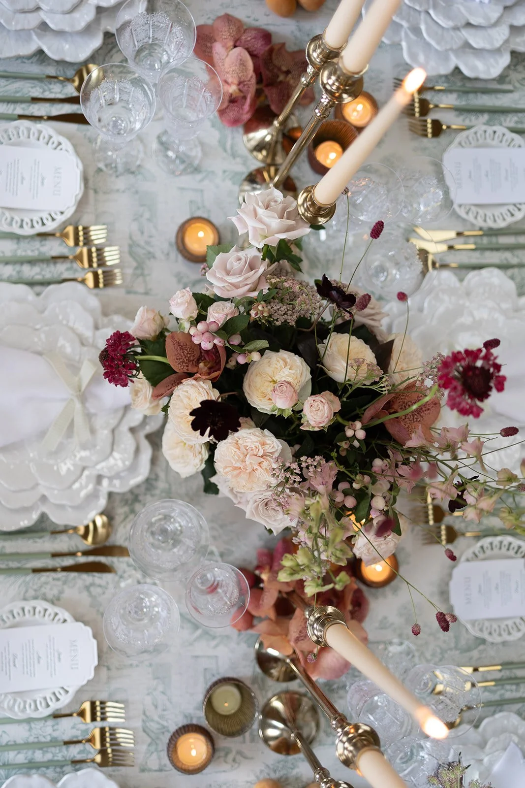 Dramatic Wedding Flowers - Hampshire Wedding Florist - Somerley House Wedding Flowers