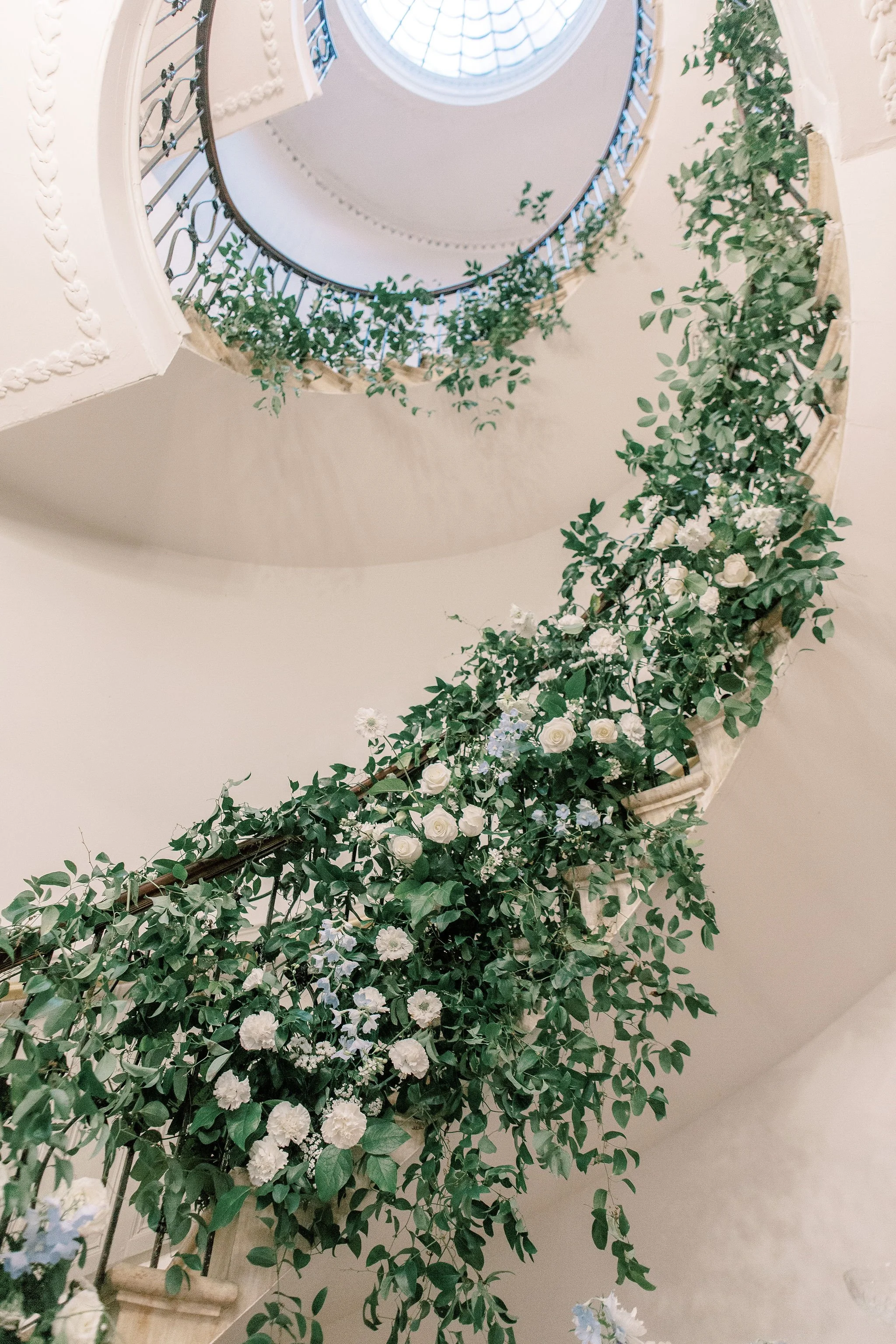 Blue and white wedding flowers - Cotswolds Wedding Florist - Eastington Wedding Flowers