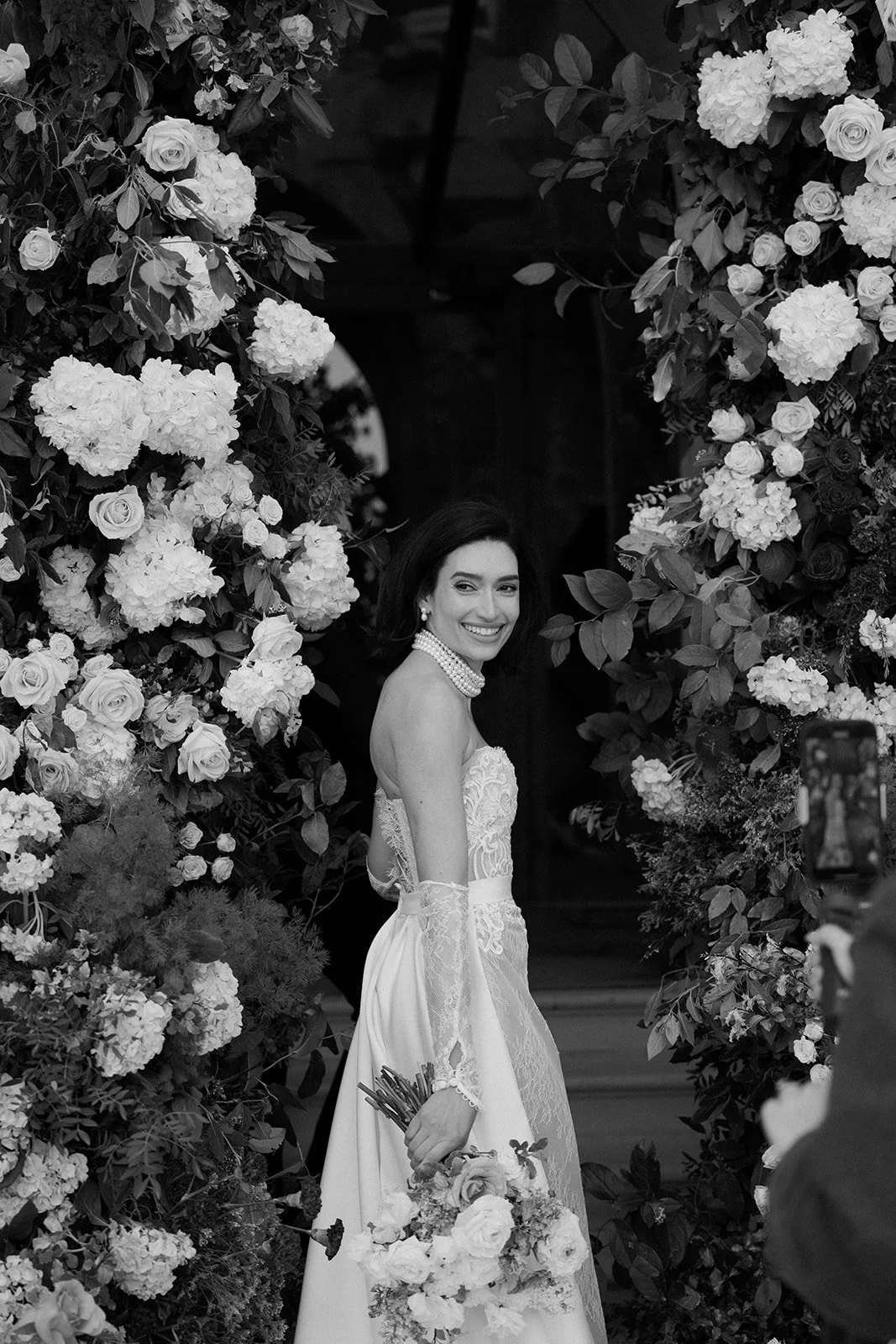 White and Pink Wedding Flowers - Dorset Wedding Florist - Lulworth Castle Wedding