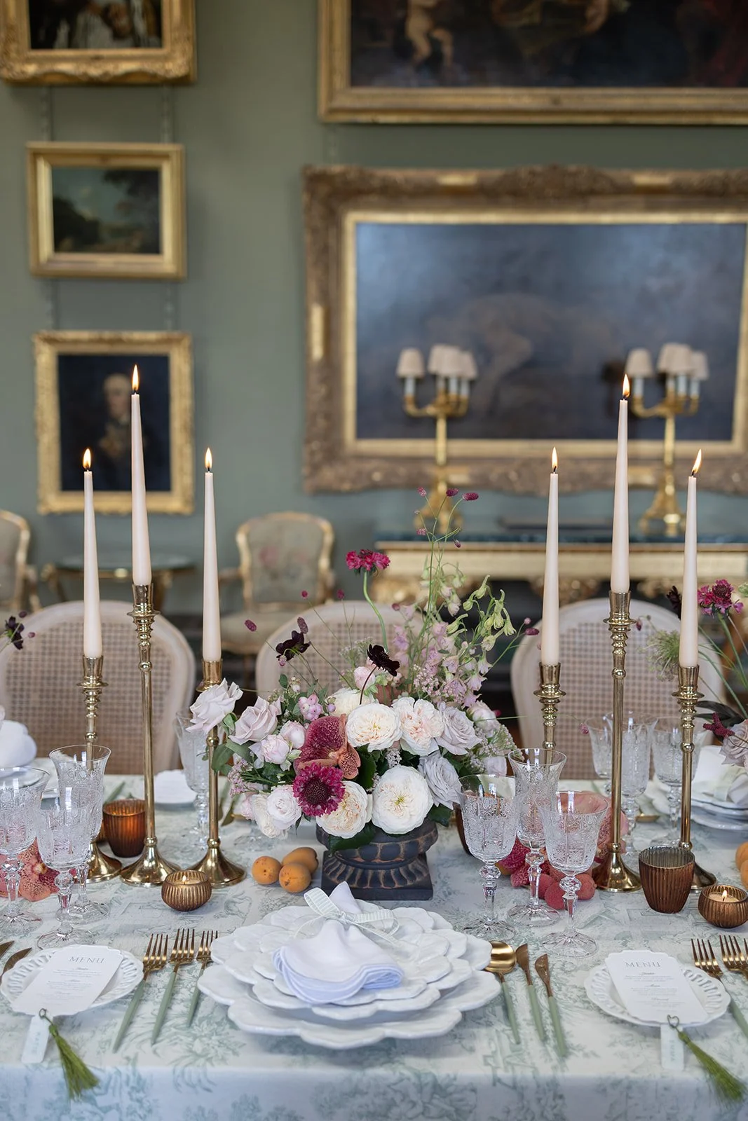 Dramatic Wedding Flowers - Hampshire Wedding Florist - Somerley House Wedding Flowers
