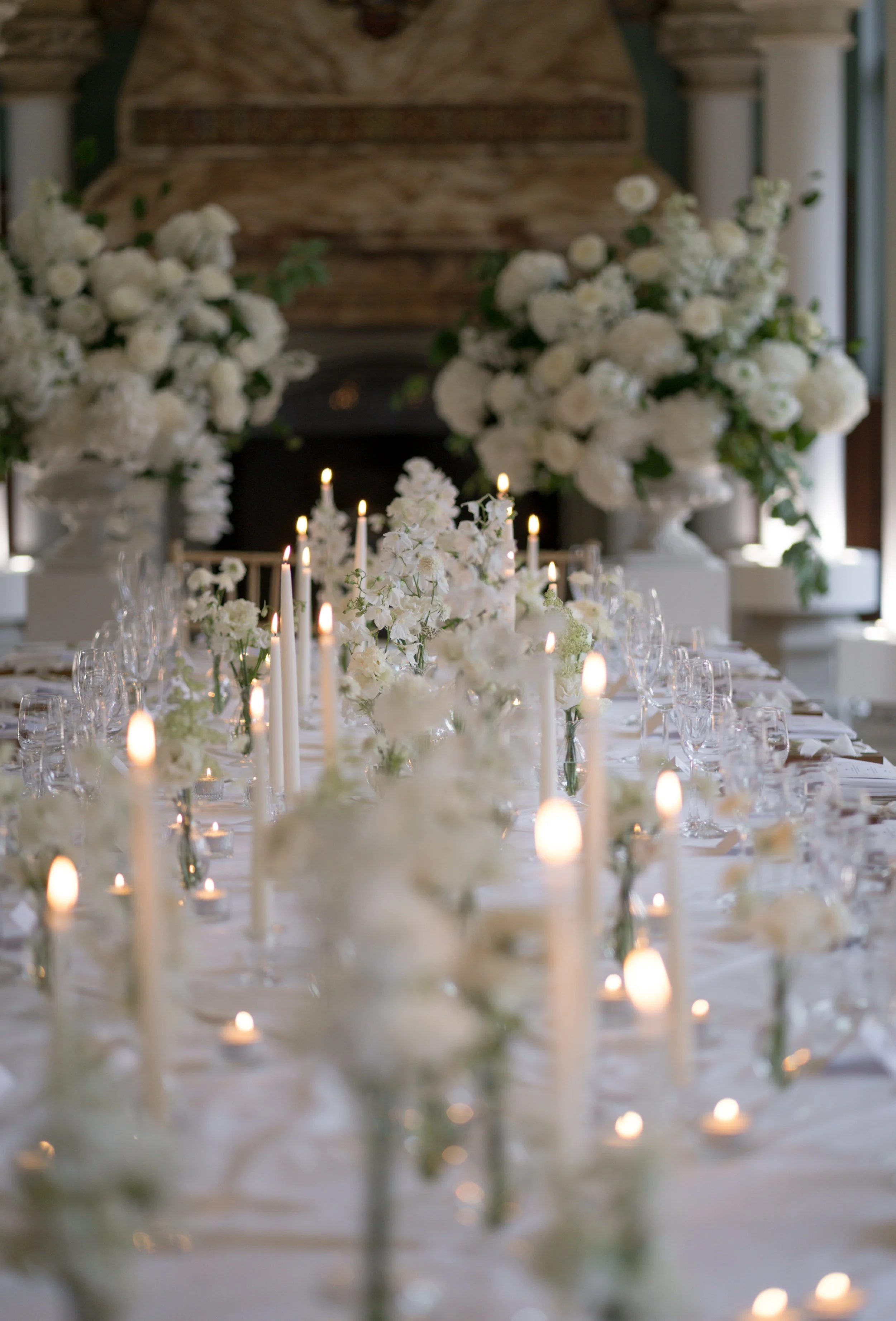 White and Green Wedding Flowers - Surrey Wedding Florist - Wotton Hall Wedding
