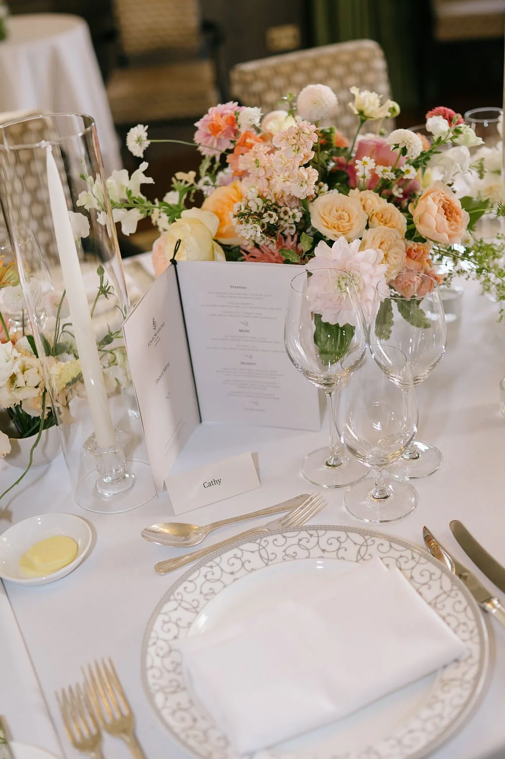 Garden Party Wedding Flowers - Surrey Wedding Florist - Four Seasons Hampshire Wedding
