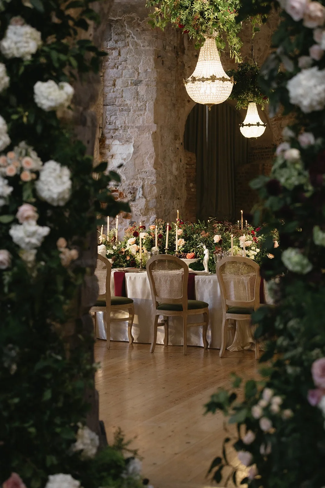 White and Pink Wedding Flowers - Dorset Wedding Florist - Lulworth Castle Wedding