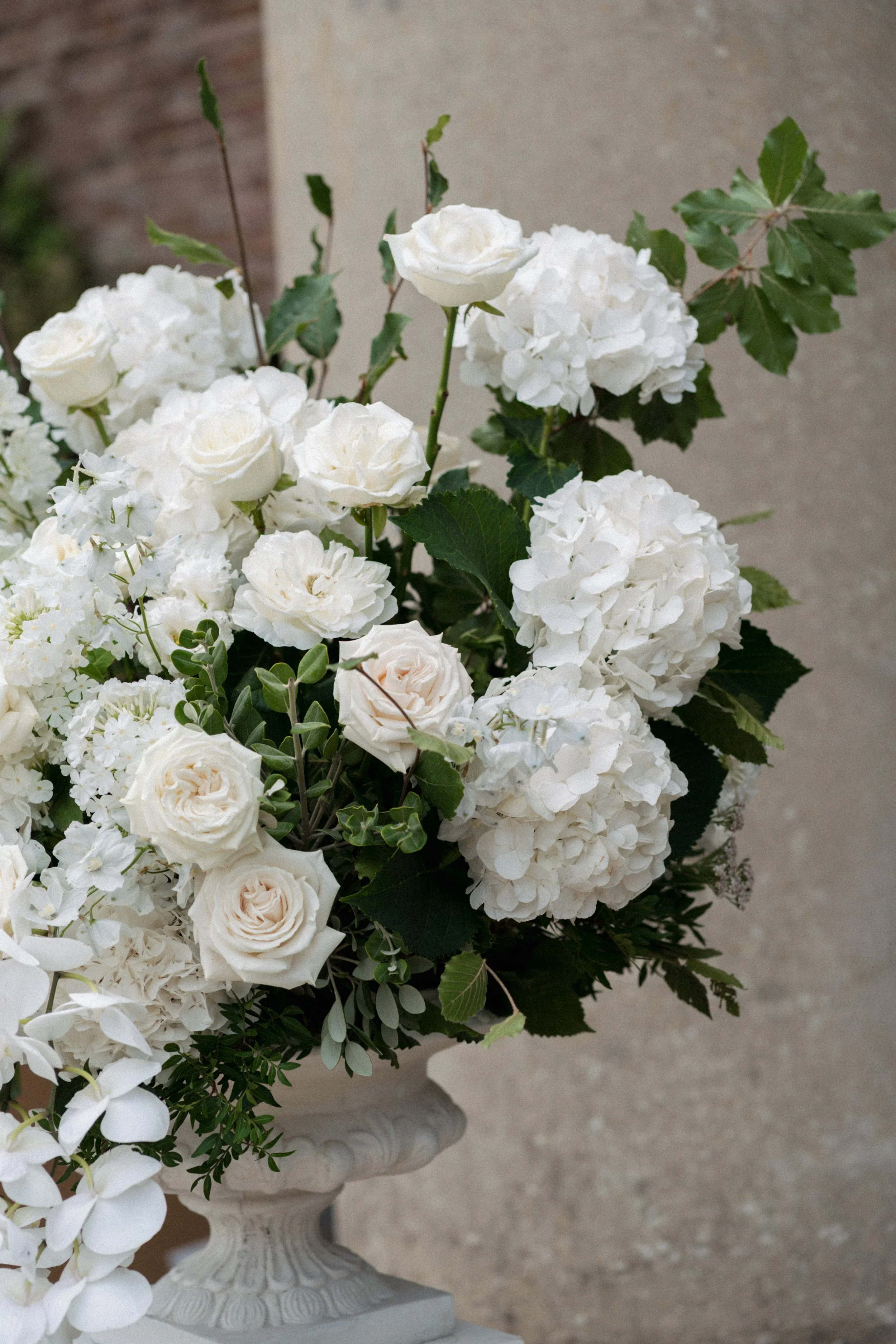 White and Green Wedding Flowers - Surrey Wedding Florist - Wotton Hall Wedding