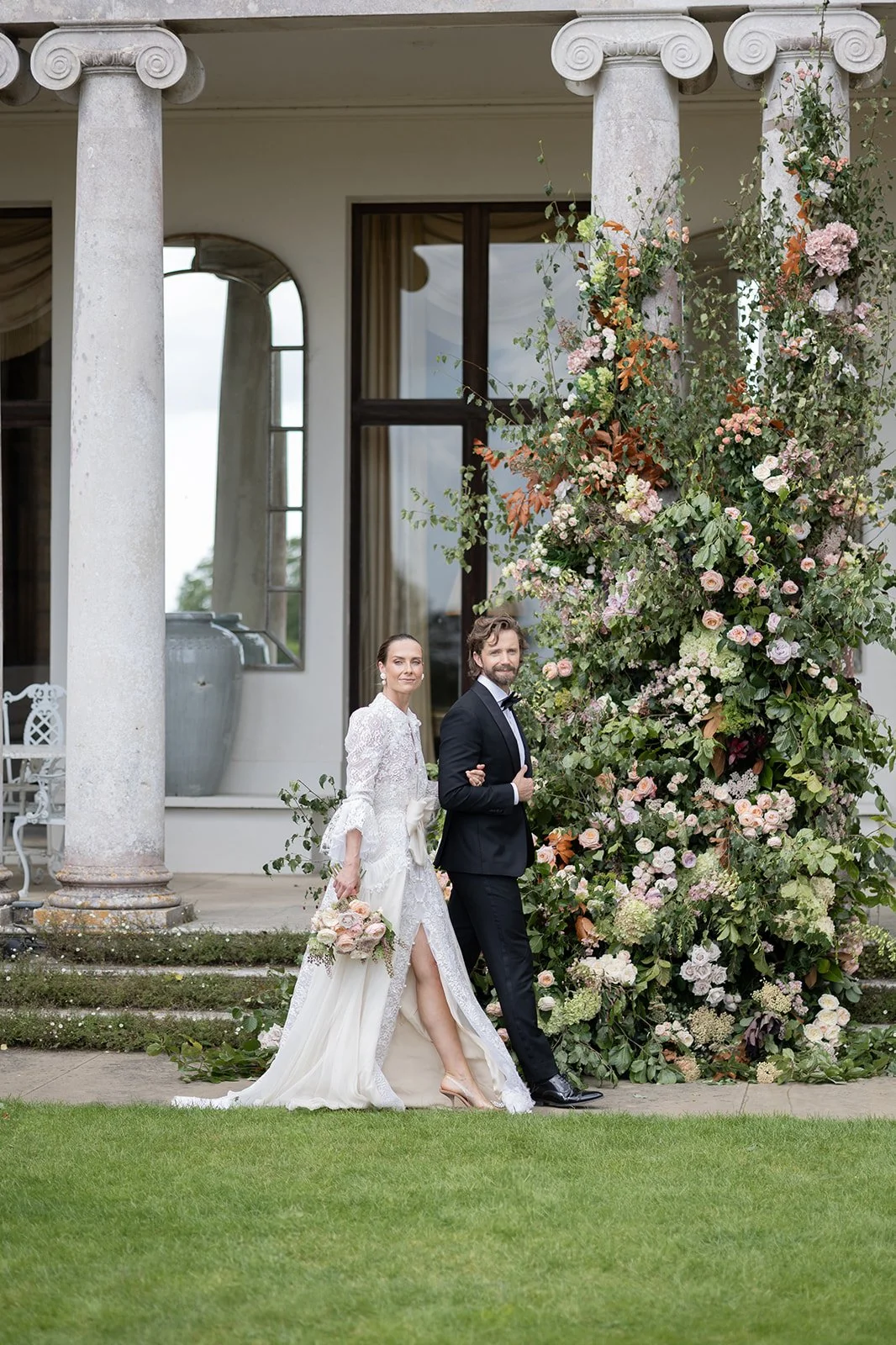 Dramatic Wedding Flowers - Hampshire Wedding Florist - Somerley House Wedding Flowers