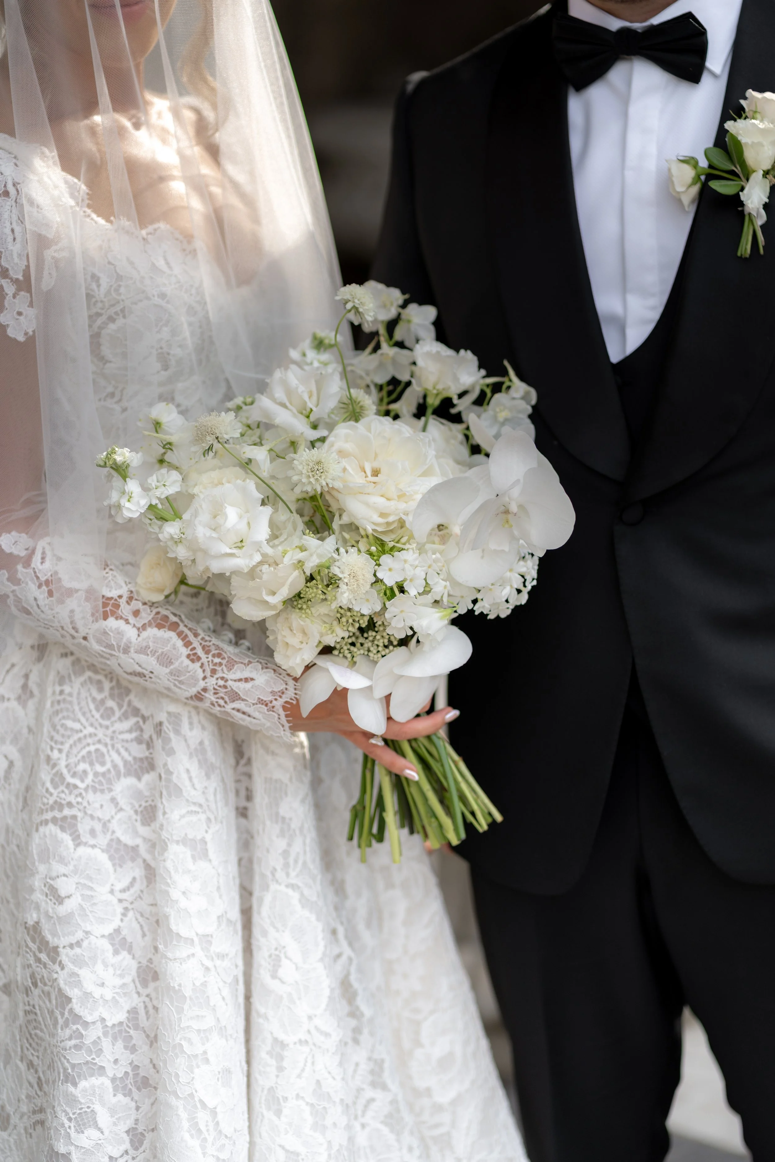 White and Green Wedding Flowers - Surrey Wedding Florist - Wotton Hall Wedding