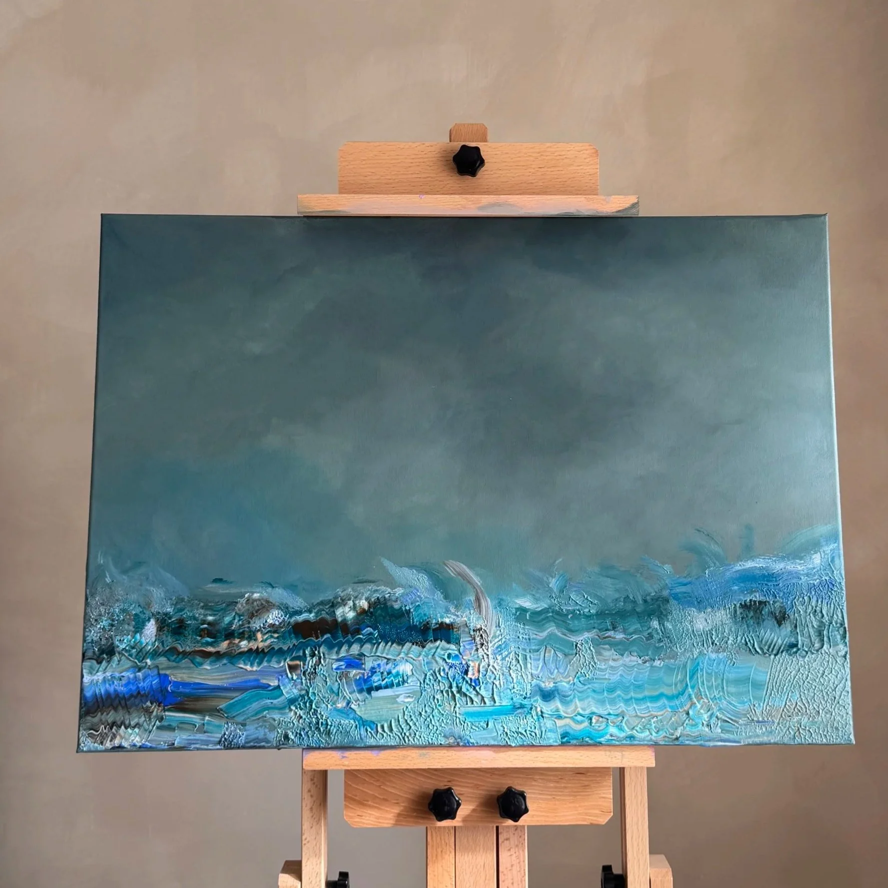 The Restless Hour — Original Semi-Abstract Painting | Acrylic on Canvas | 50 × 70cm