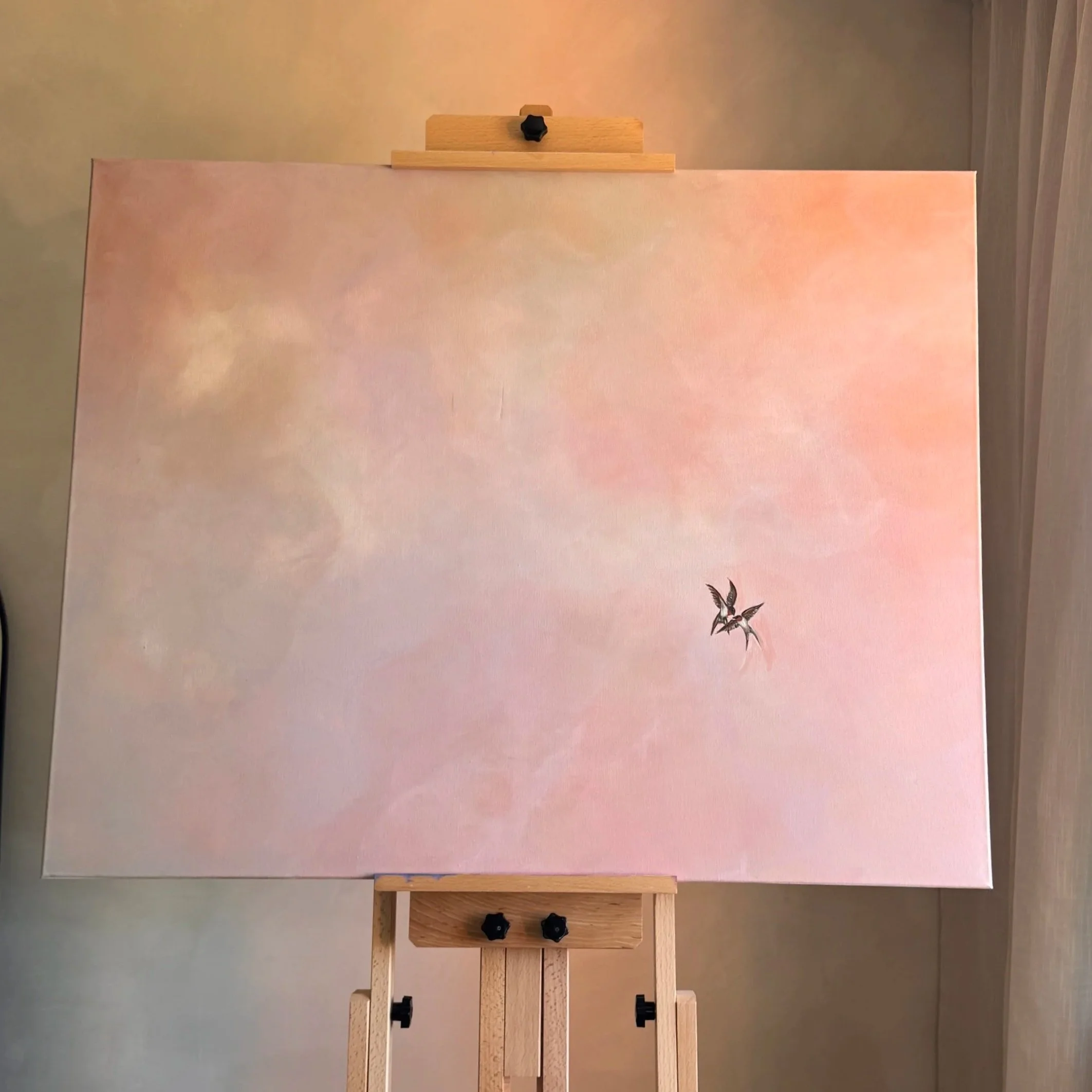 The Same Sky — Original Semi-Abstract Painting | Acrylic on Canvas | 80 × 100cm