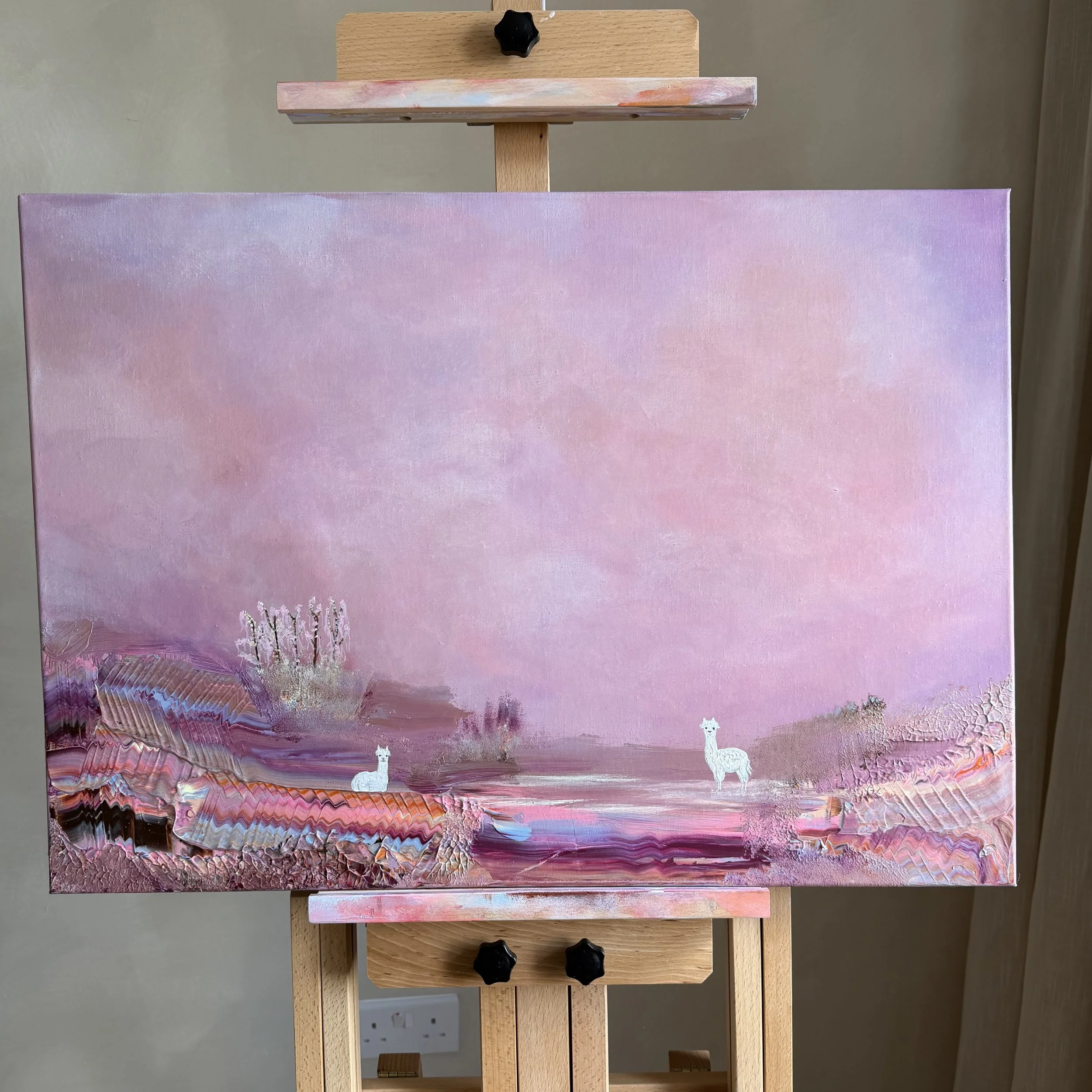 The Wanderers — Original Semi-Abstract Painting | Acrylic on Canvas | 70 × 50cm
