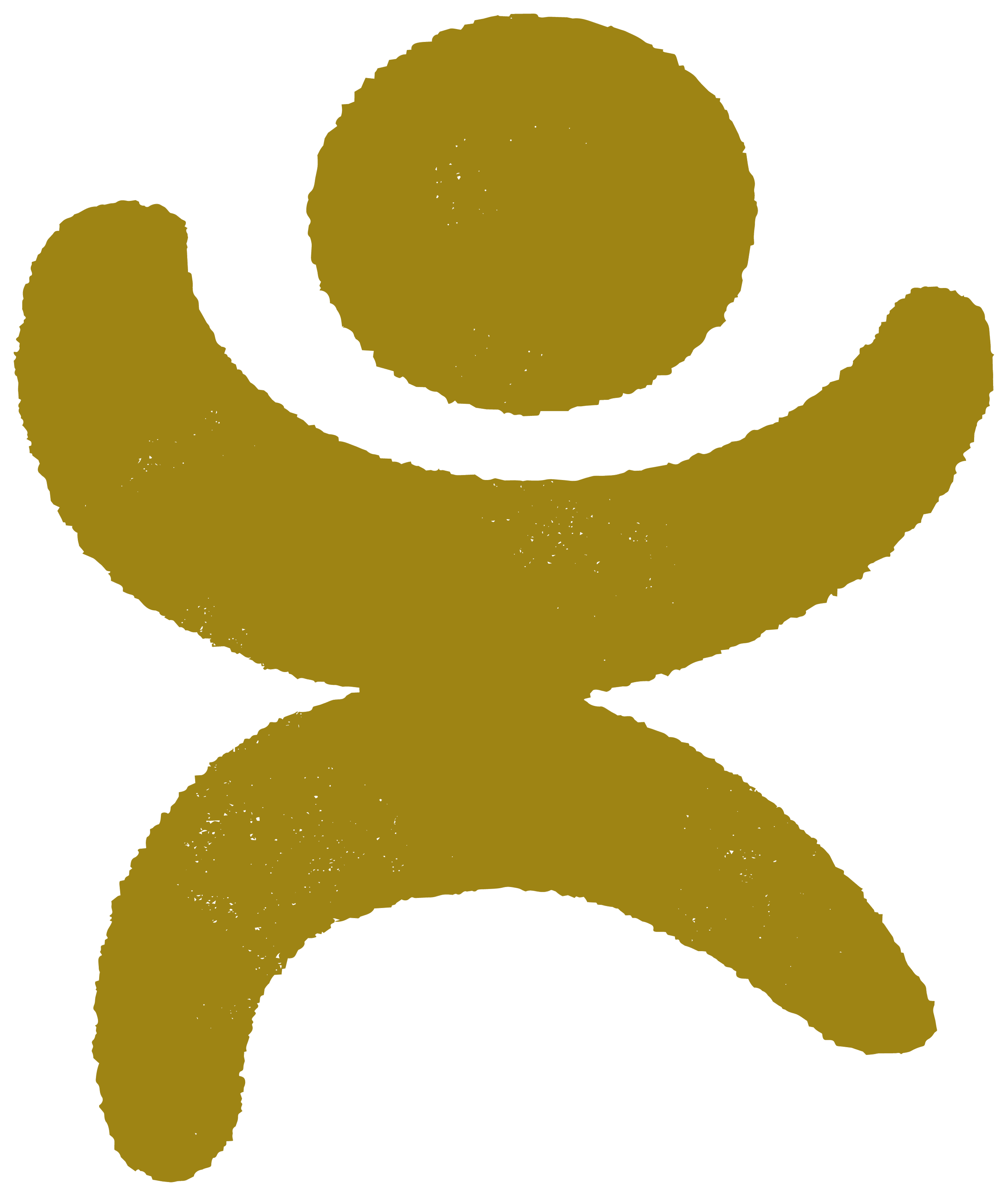 Golden brown person