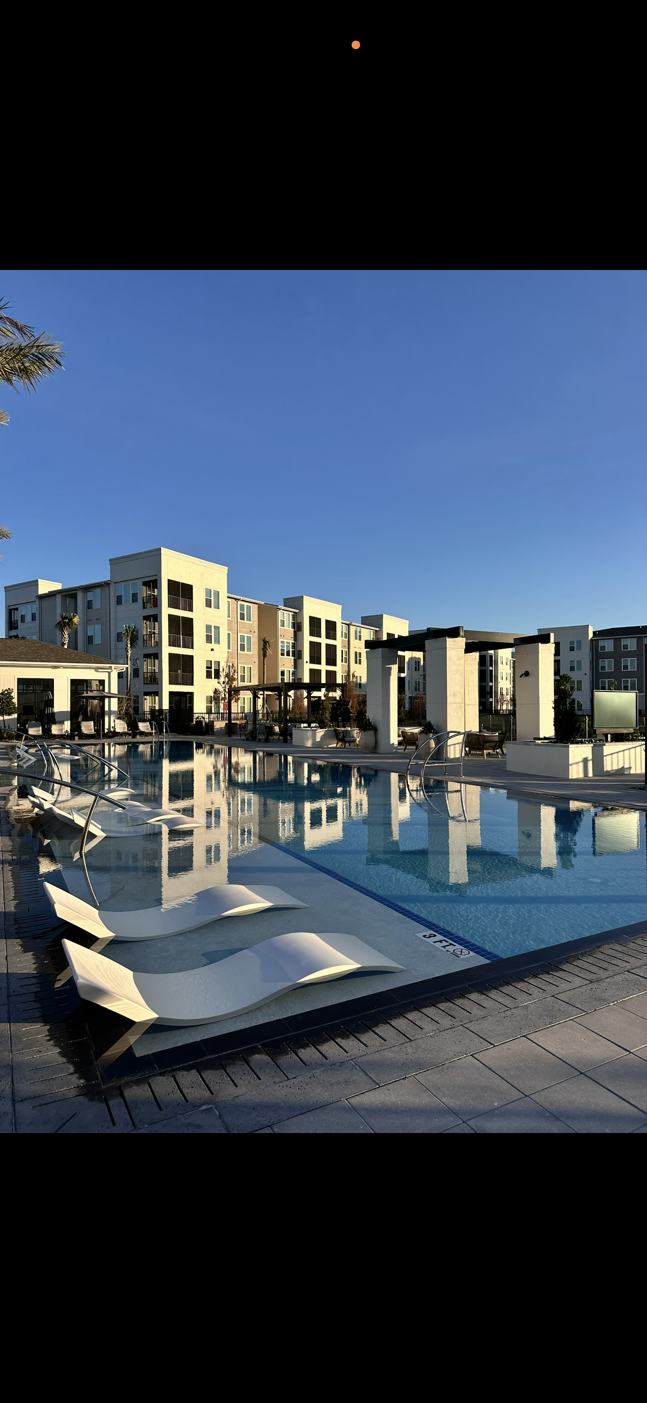 Luxury resort pool photography created for hospitality social media marketing
