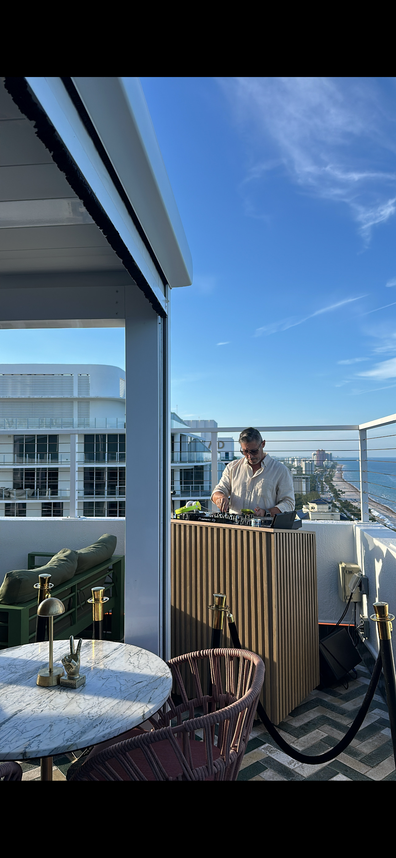 Luxury rooftop event venue showcasing hospitality experiences and social gathering spaces. 