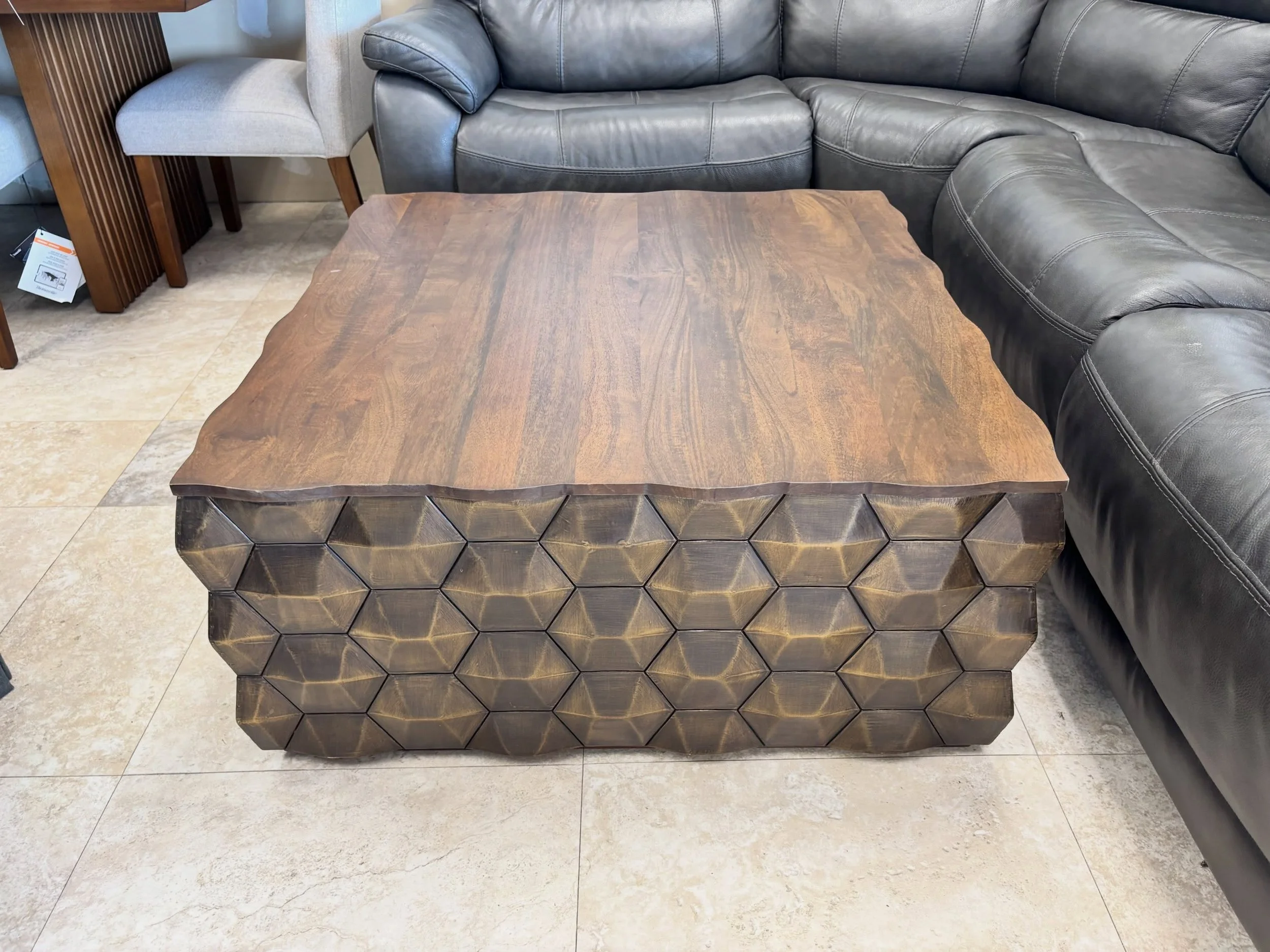 JUST ARRIVED &mdash; another great find at Rhino Decor.

Square Wood Coffee Table w/Gold Metal Sides
✅ Great Condition
📏 38&rdquo; x 38&rdquo; x 17.5&rdquo;H
💲 399

Available now at Rhino Decor
📍 13393 W Colonial Dr, Winter Garden, FL 34787
🕙 Tue