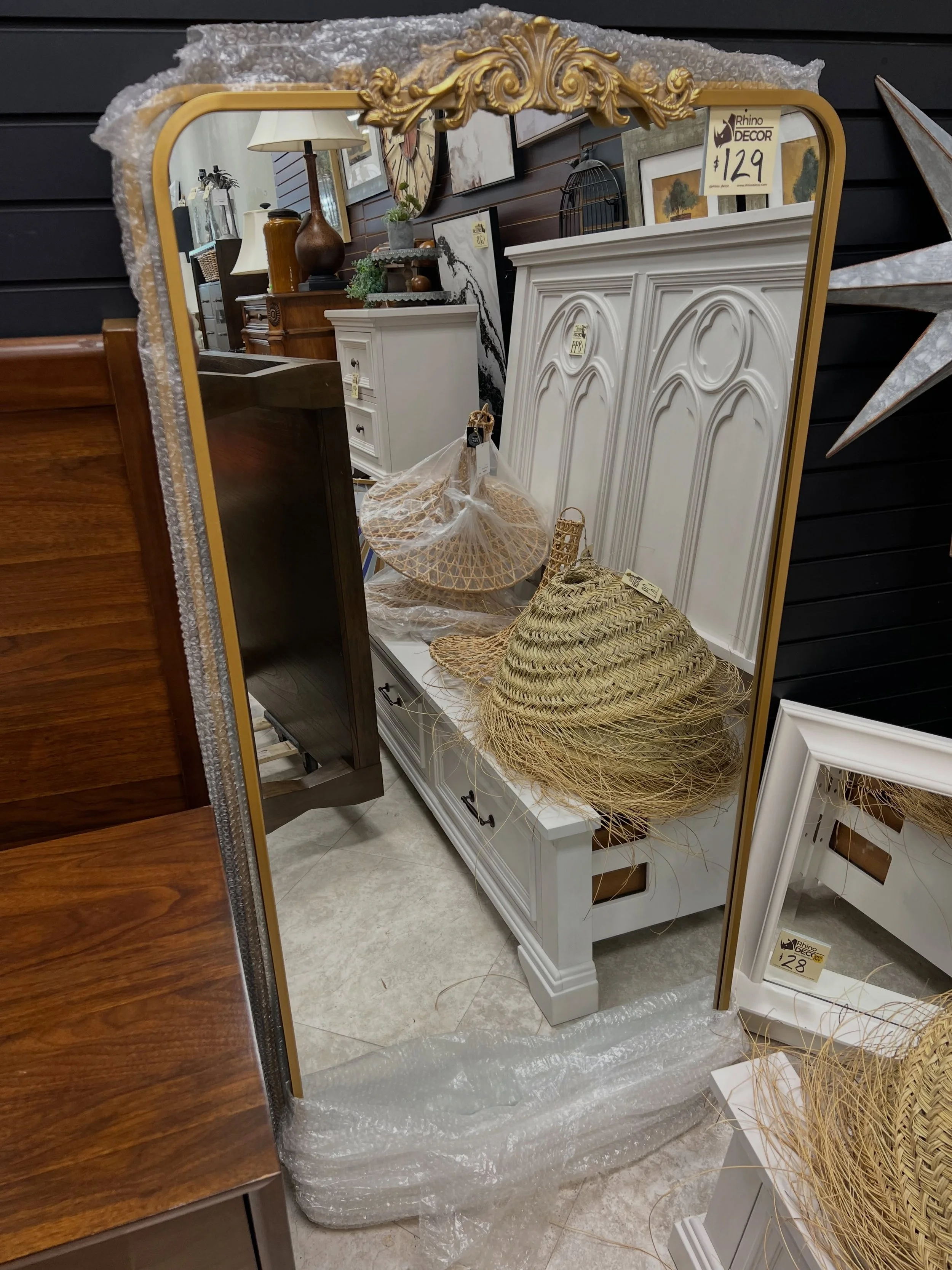 JUST ARRIVED &mdash; classic style, smart savings.

Gold Floor Length Mirror
✅ New Condition
📏 30&rdquo; x 65&rdquo;H
💲 129

Available now at Rhino Decor
📍 13393 W Colonial Dr, Winter Garden, FL 34787
🕙 Tue&ndash;Thu 10&ndash;5 | Fri&ndash;Sat 10