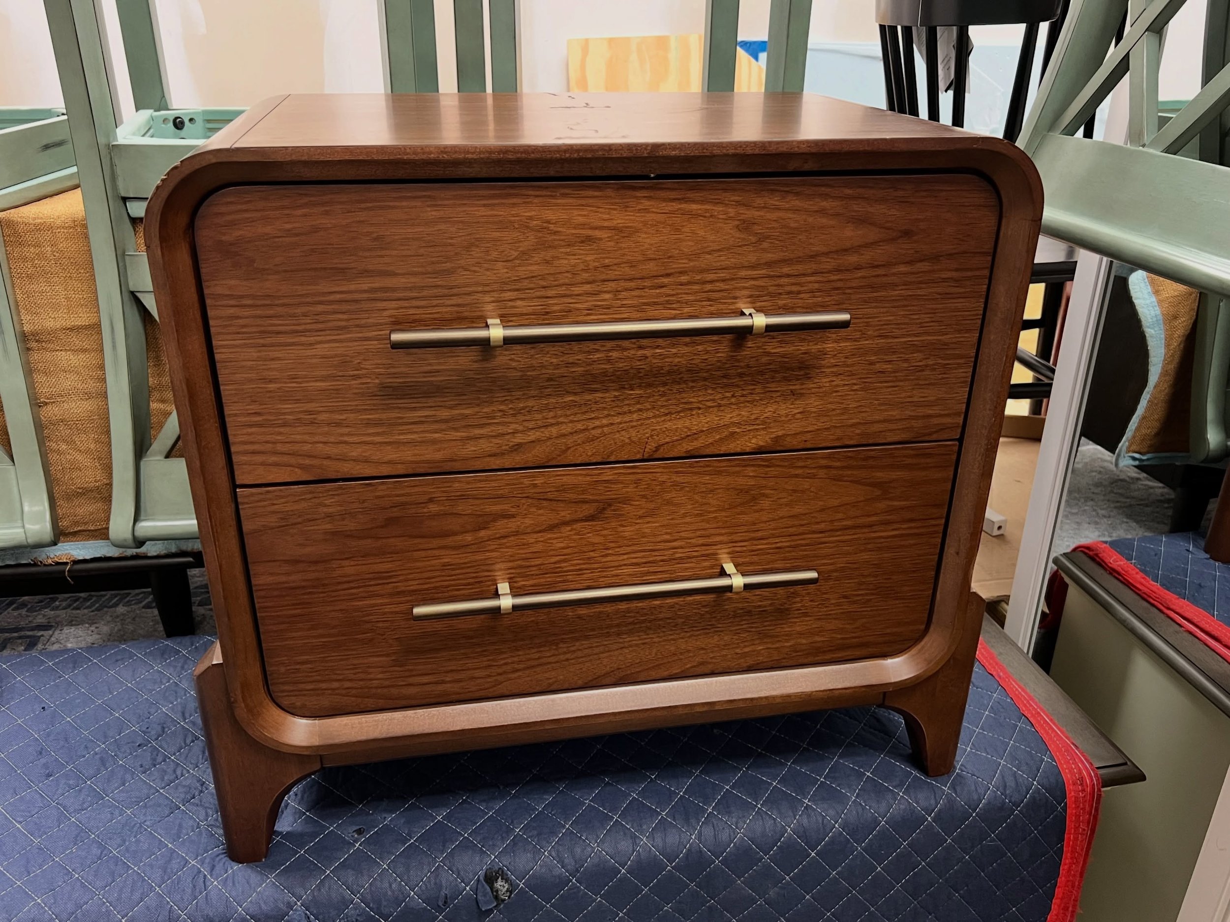 JUST ARRIVED &mdash; and priced to move.

Rockford 2 Drawer Nightstand
✅ Good Condition (top got damaged see picture).
📏 28.5&rdquo; x 15&rdquo; x 25&rdquo;H
💲100

Available now at Rhino Decor
📍 13393 W Colonial Dr, Winter Garden, FL 34787
🕙 Tue&