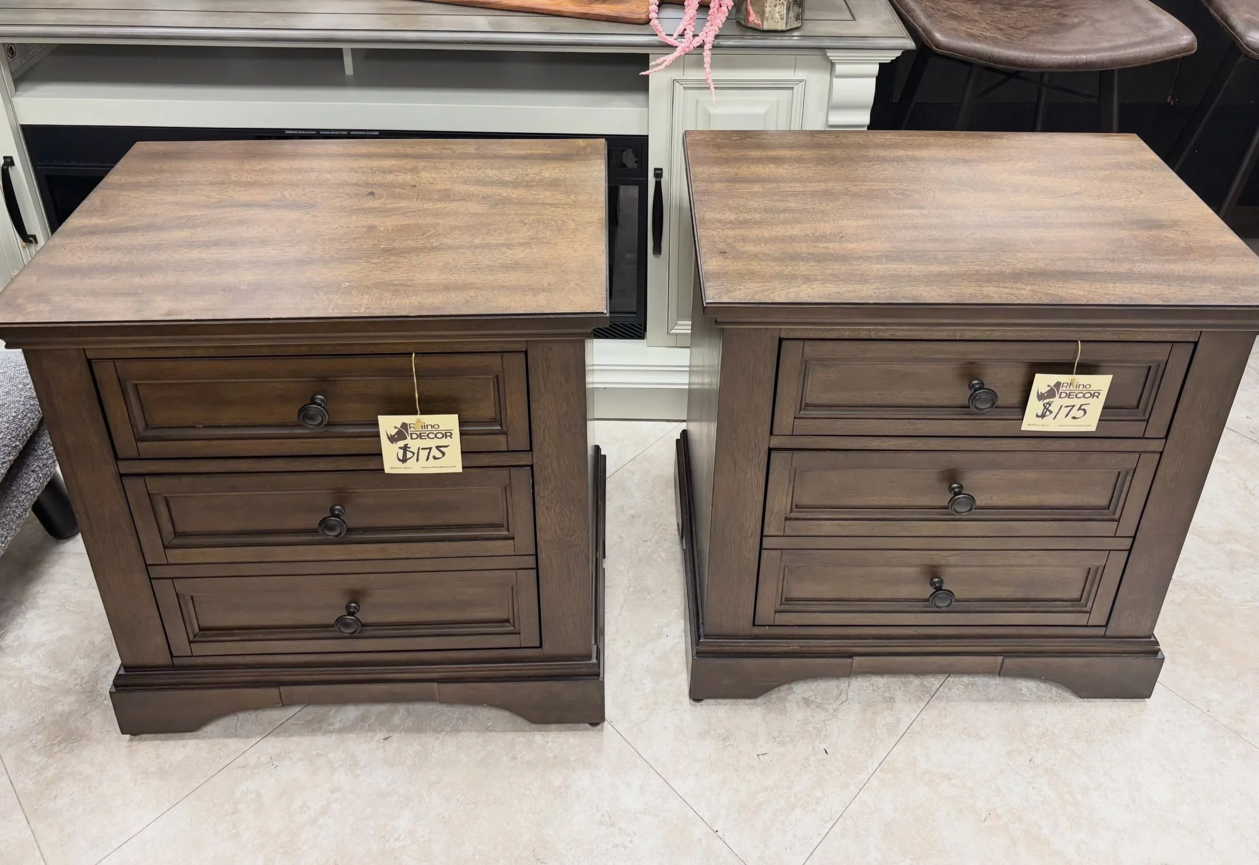 JUST ARRIVED &mdash; quality resale at a great value.

Two Drawer Charleigh Nightstand
✅ Like New
📏 26&rdquo; x 16&rdquo; x 27&rdquo; H
 💲 175 each, 2 available 

Available now at Rhino Decor
📍 13393 W Colonial Dr, Winter Garden, FL 34787
🕙 Tue&n