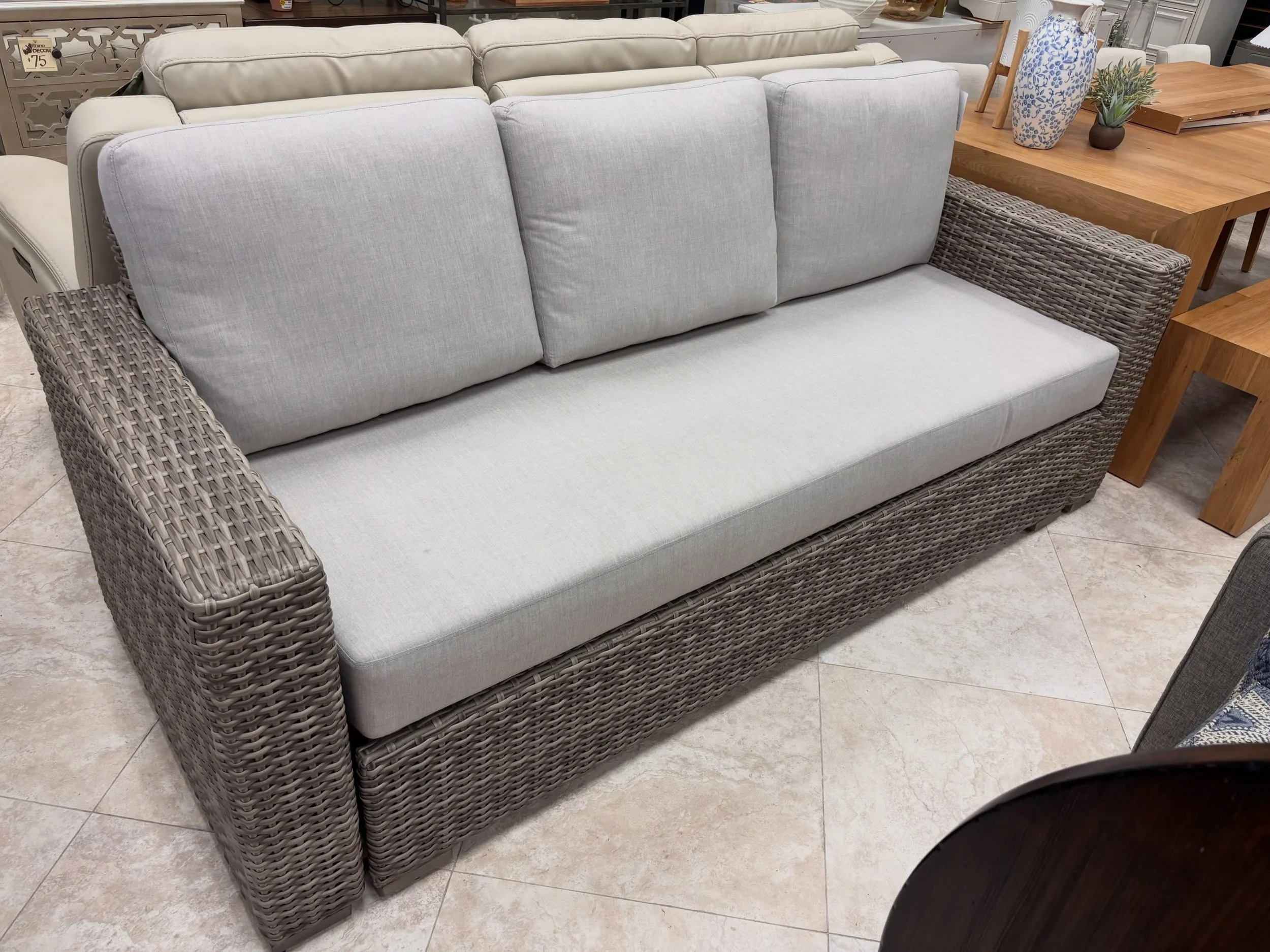 NEW TO THE SHOWROOM &mdash; another great find at Rhino Decor 🦏

Thomasville Dillard Convertible Patio Sofa
✅ Excellent Condition
📏 Closed: 87&rdquo; x 34.5&rdquo; x 37&rdquo;H, Open 87&rdquo; x 63.5&rdquo; x 37&rdquo;H
💲800
-
Rhino Decor
📍 13393