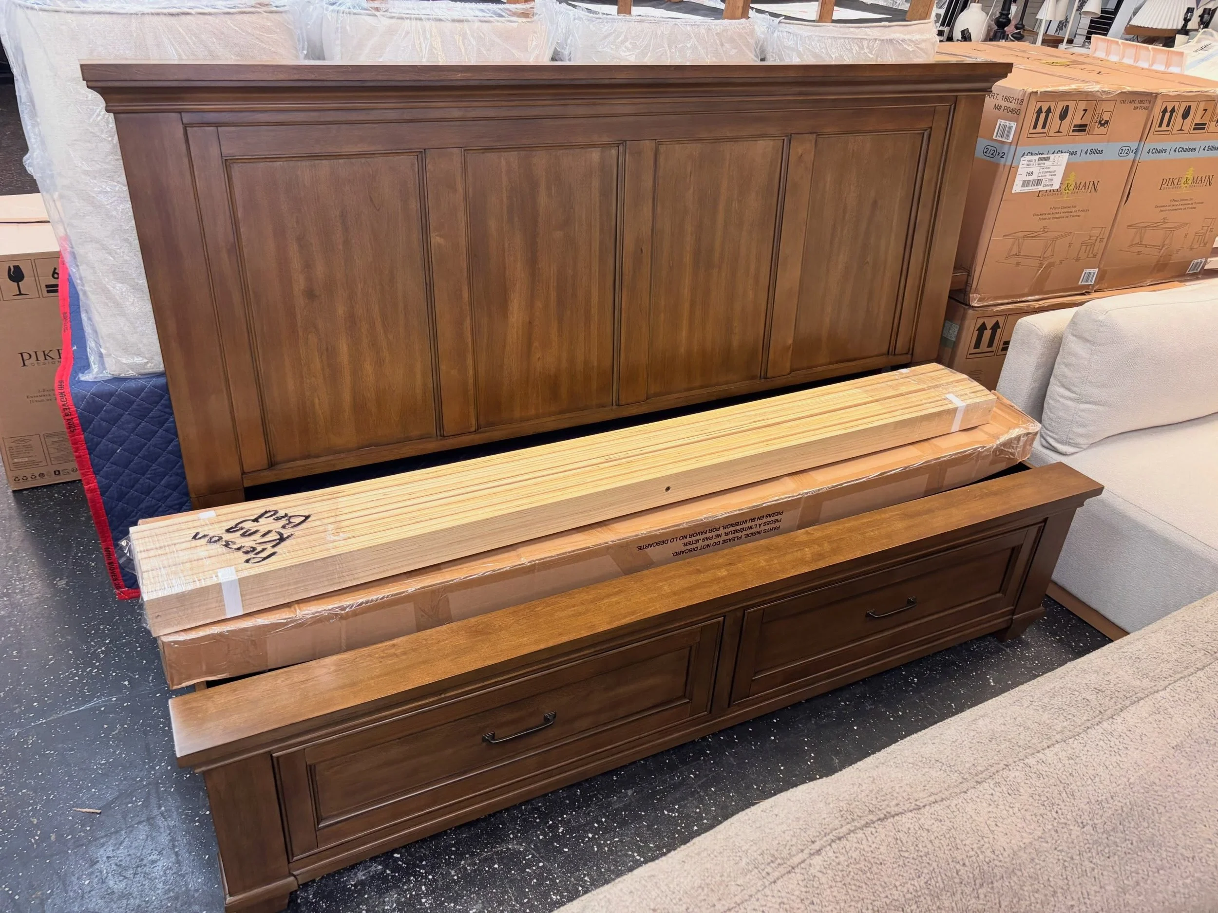 JUST ARRIVED &mdash; class style, smart savings 🦏

Brown Wood King Storage Bed Frame
✅ New Condition, Open Box
📏 82&rdquo; x 89&rdquo; x 53&rdquo;H
💲600

Rhino Decor
📍 13393 W Colonial Dr, Winter Garden, FL 34787
🕙 Tue&ndash;Thu 10&ndash;5 | Fri