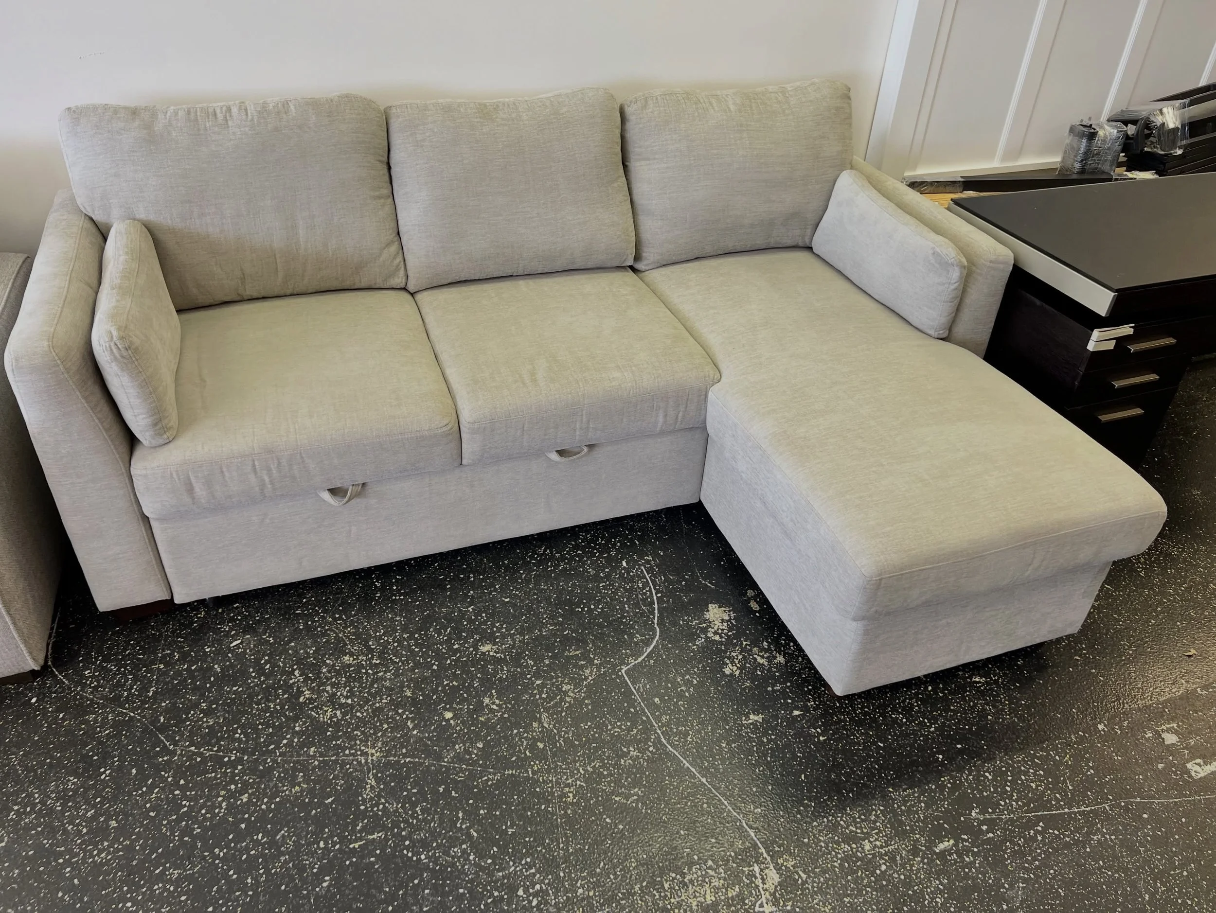 JUST ARRIVED &mdash; and priced to move!! 🦏

Beige Sofa Chaise w/Pullout Bed (As-Is)
✅Good Condition, small red spot on chaise 
📏 89&rdquo; x 65&rdquo; x 37.5&rdquo;H
💲500

Rhino Decor
📍 13393 W Colonial Dr, Winter Garden, FL 34787
🕙 Tue&ndash;T