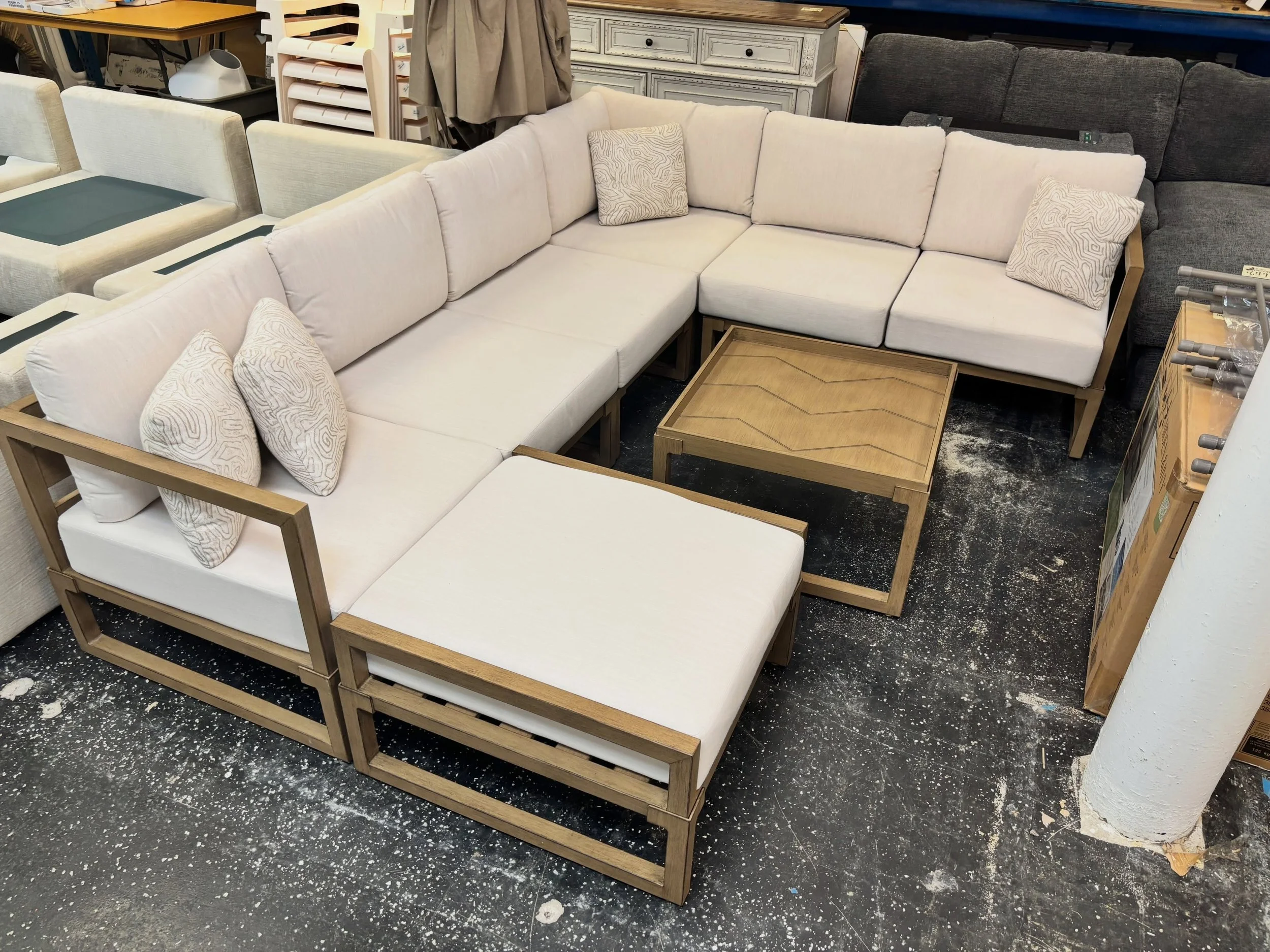 JUST ARRIVED &mdash; another great find at Rhino Decor 🦏

6pc Tan Metal Patio Sectional
✅Excellent Condition
📏 9&rsquo; x 10&rsquo; 
💲1000

Rhino Decor
📍 13393 W Colonial Dr, Winter Garden, FL 34787
🕙 Tue&ndash;Thu 10&ndash;5 | Fri&ndash;Sat 10&