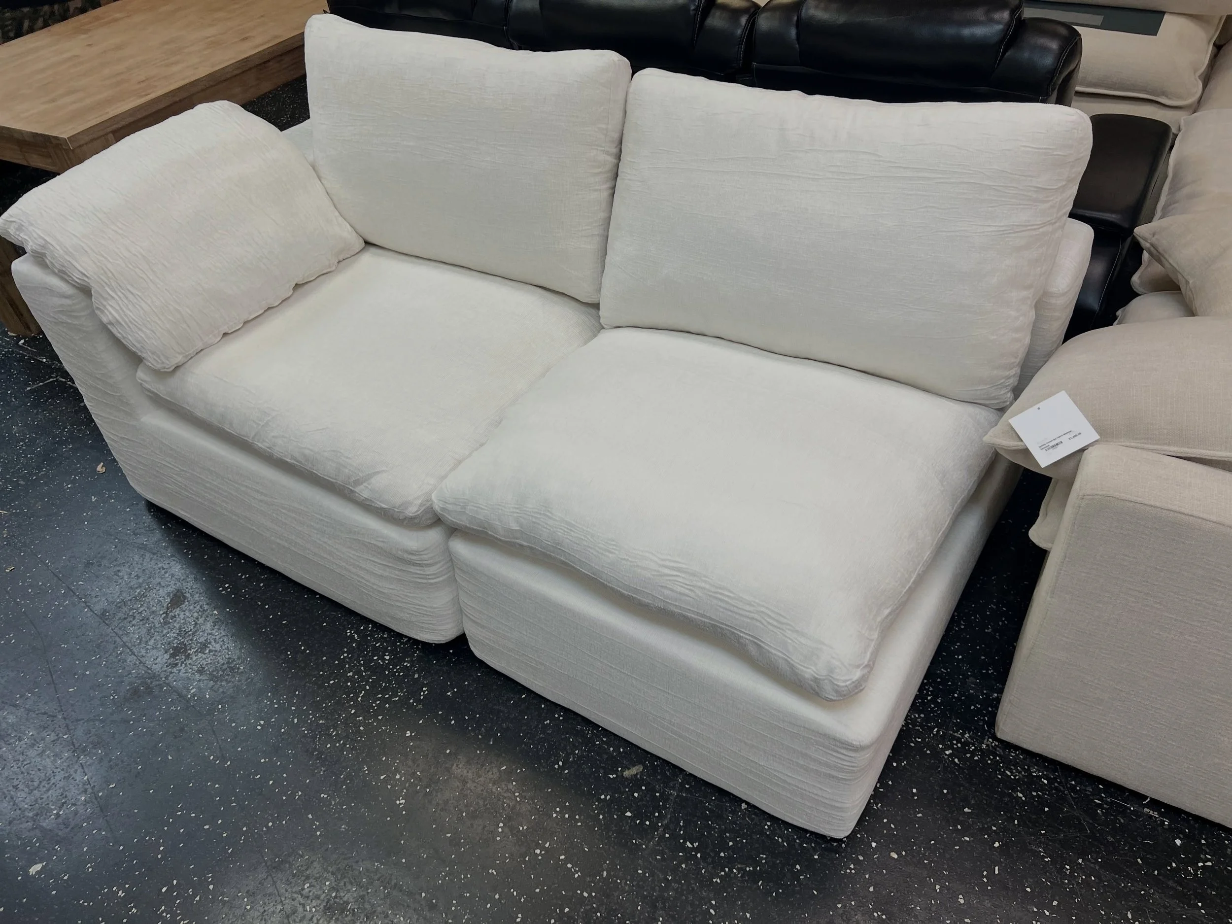 JUST ARRIVED &mdash; and priced to move!! 🦏

2pc White Boneless Sofa
✅ New Condition, Out of the Box
📏 74&rdquo; x 41&rdquo; x 26&rdquo;H
💲150

Rhino Decor
📍 13393 W Colonial Dr, Winter Garden, FL 34787
🕙 Tue&ndash;Thu 10&ndash;5 | Fri&ndash;Sat