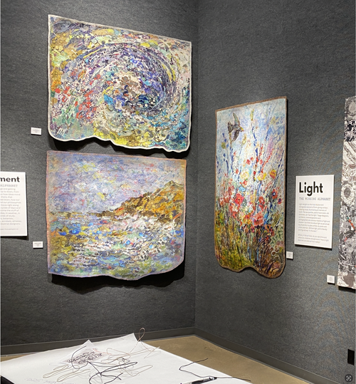  Installation view of Movement and Light 