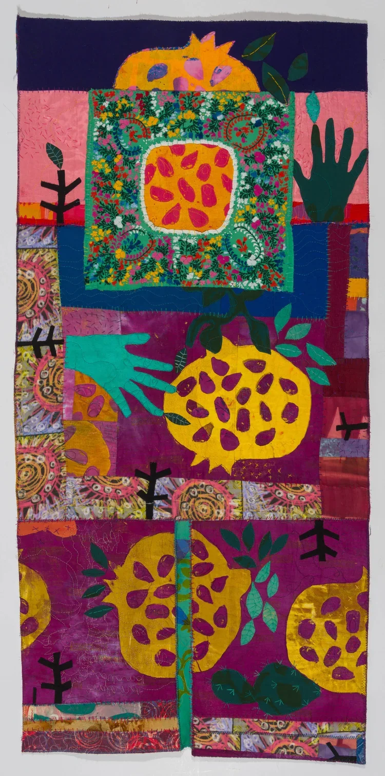  Pomegranate Queen, 2020; 24" by 50" 