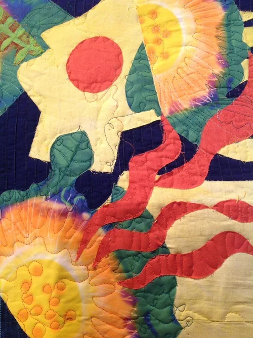 Detail: Above and Below
36" by 50" Textile collage on wooden frame