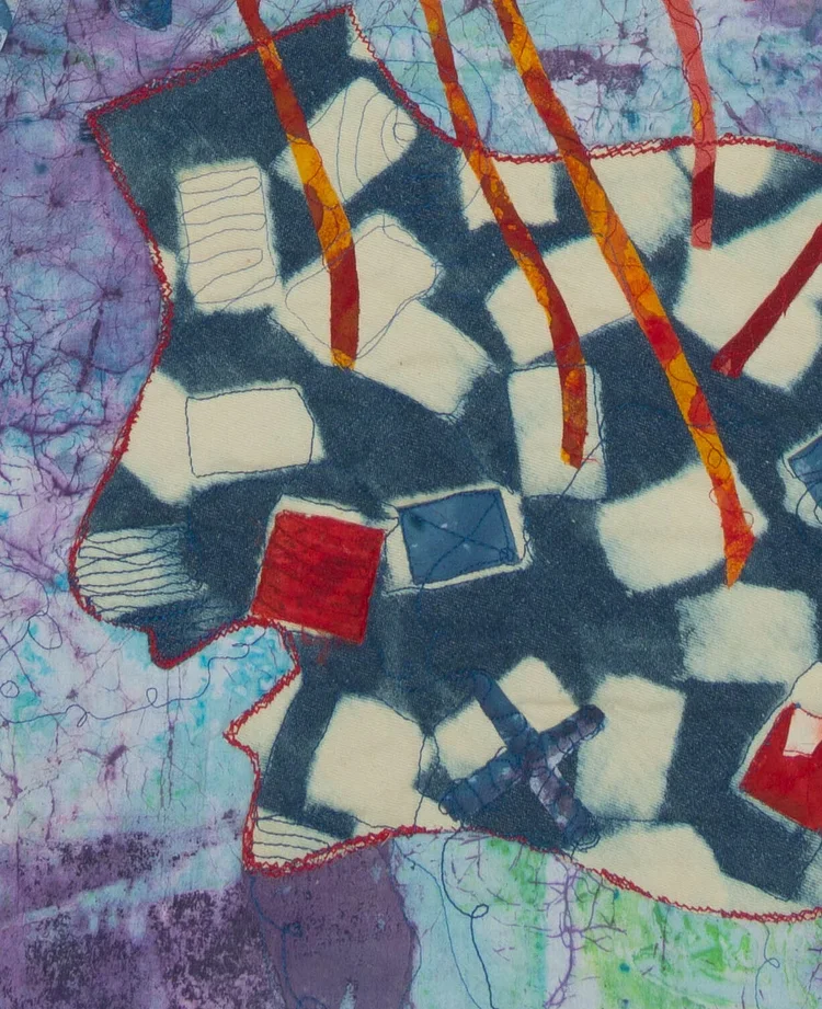 Detail: Grief, Lost Rituals; 2013; 24" by 60" 