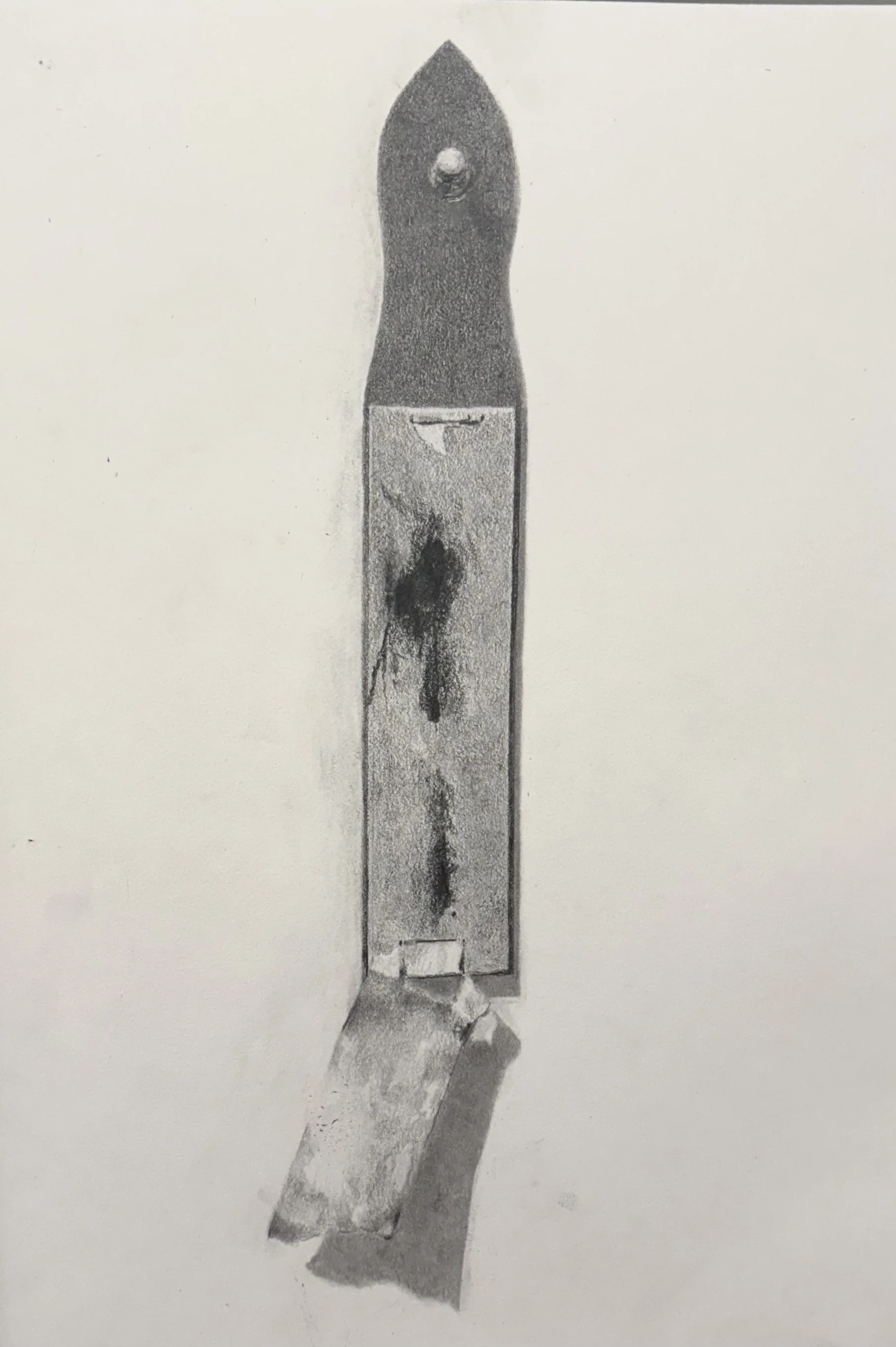 trompe l'oeil, 2025, graphite on paper