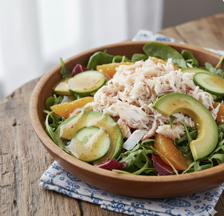 Dungeness Crab Salad with Avocado and Orange