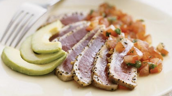 Seared Tuna with Japanese Salsa