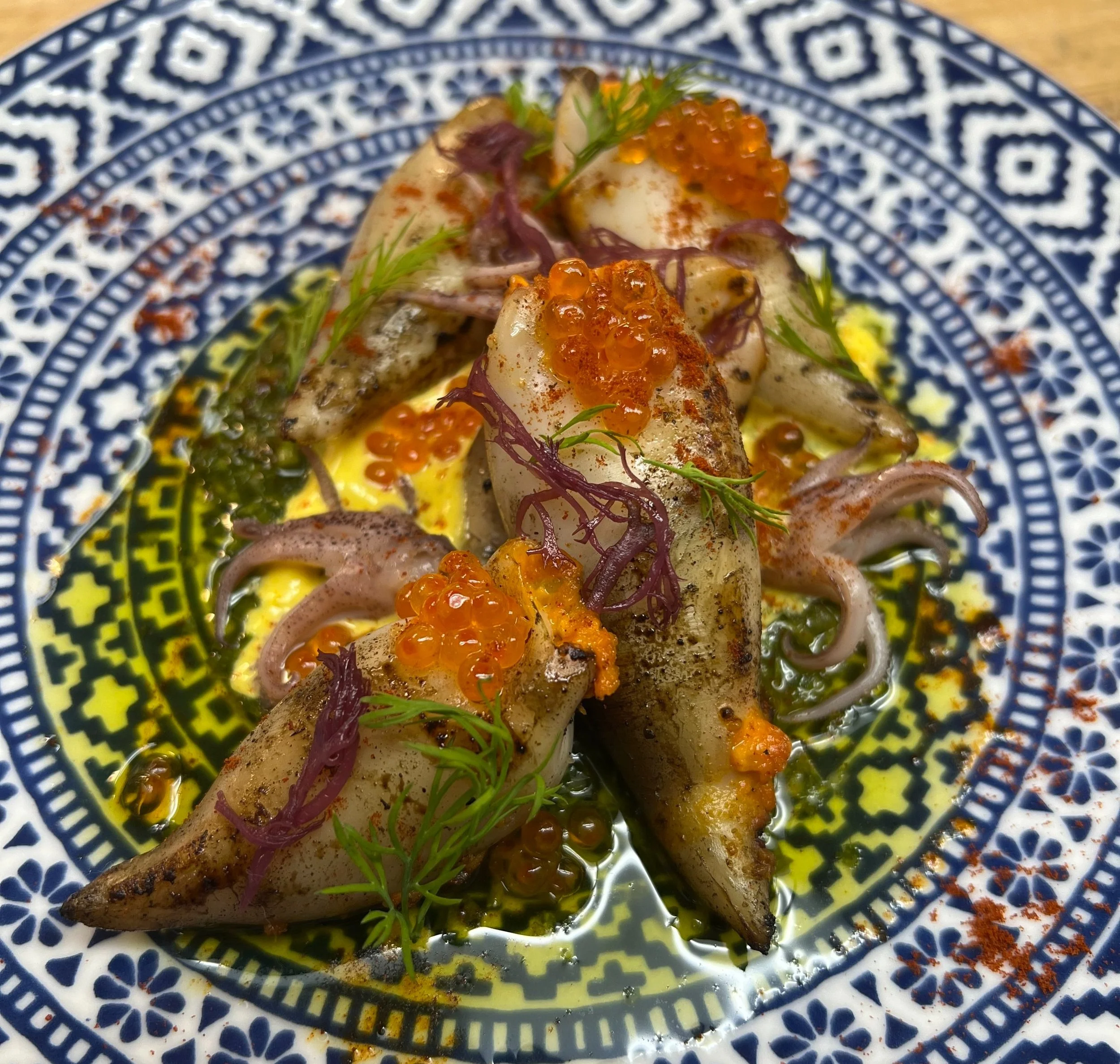 Spanish Calamari Tapa by Chef Nestor Marin