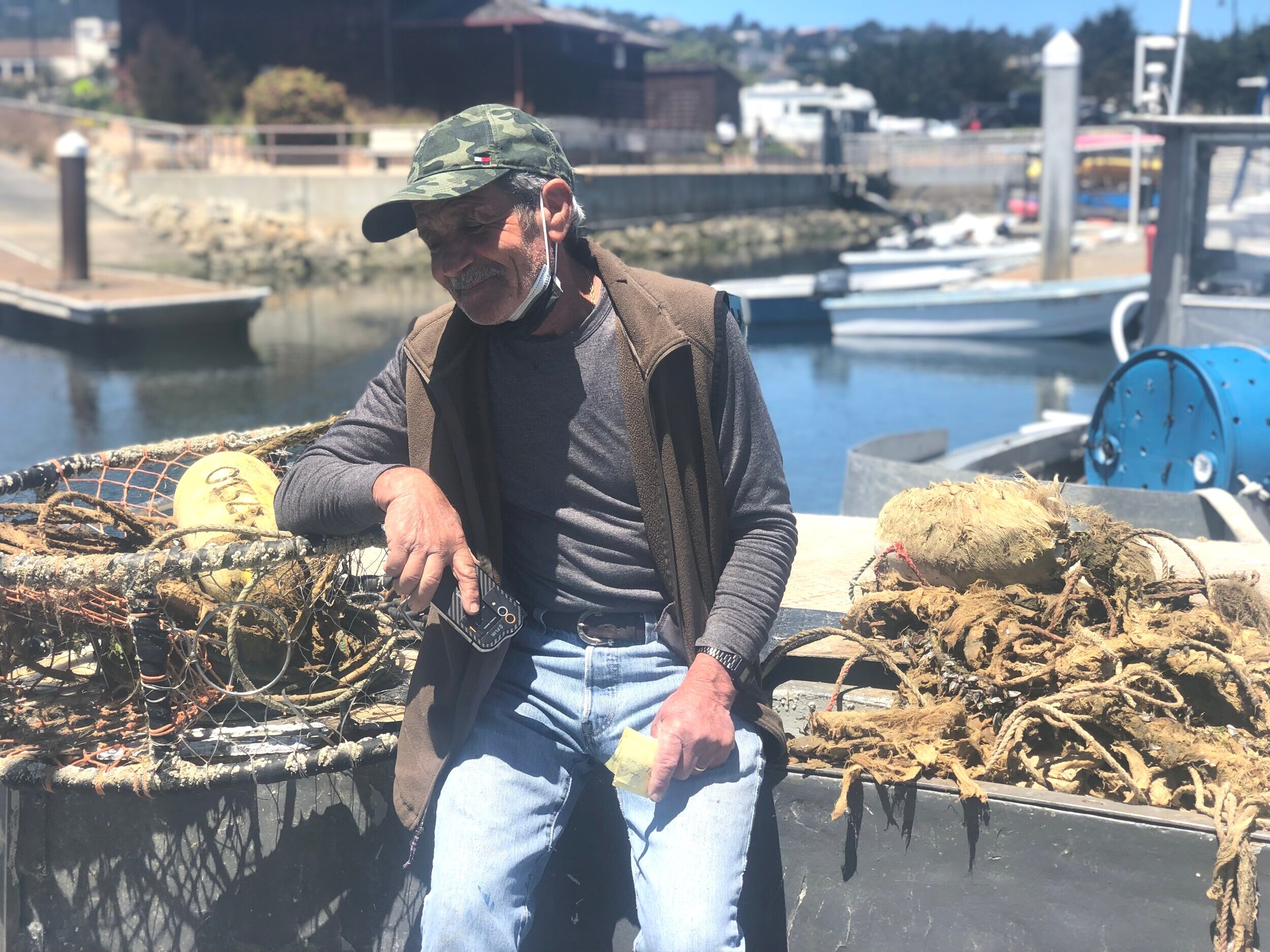Monterey Gear Retriever, Giovanni Nevoloso, poses with recovered gear, June 9th, 2021