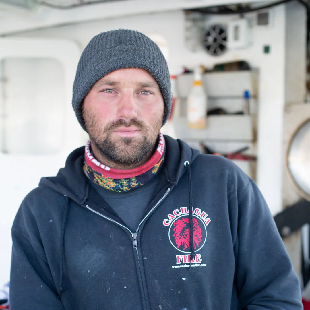 Skylar Campbell on the F/V Ocean Warrior Photo: TrimTab Media