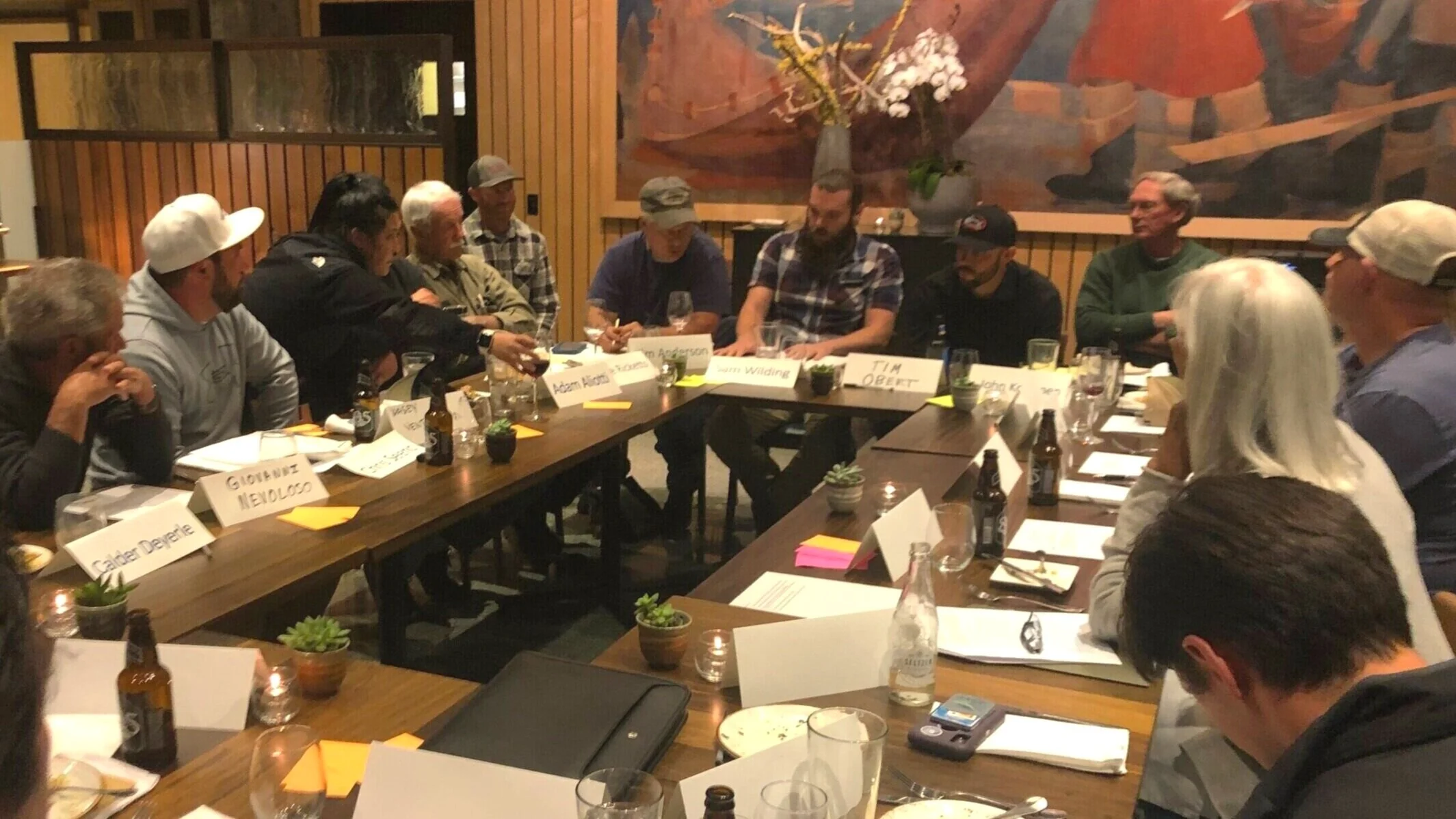 MBFT facilitated a meeting with fishermen, Julie Packard and other Aquarium leaders to build trust and foster collaboration, November 2019