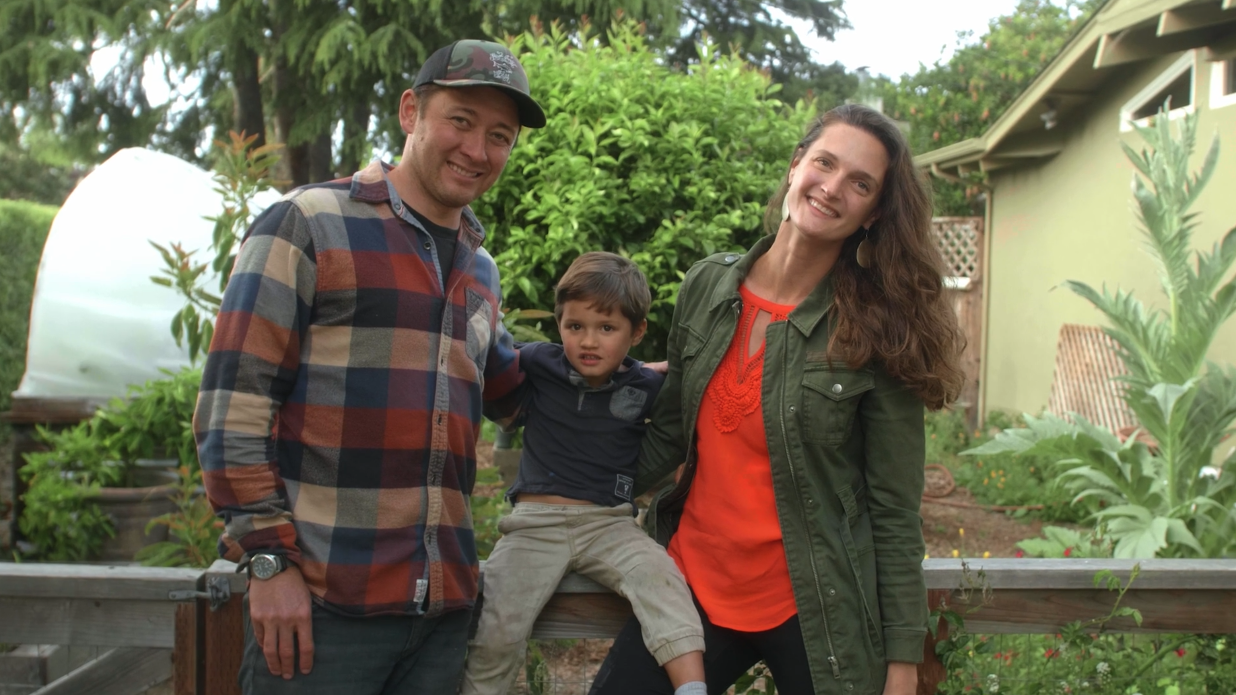 Jenn Gerard &amp; Alan Lovewell’s fishing family. Photo: TrimTab Media