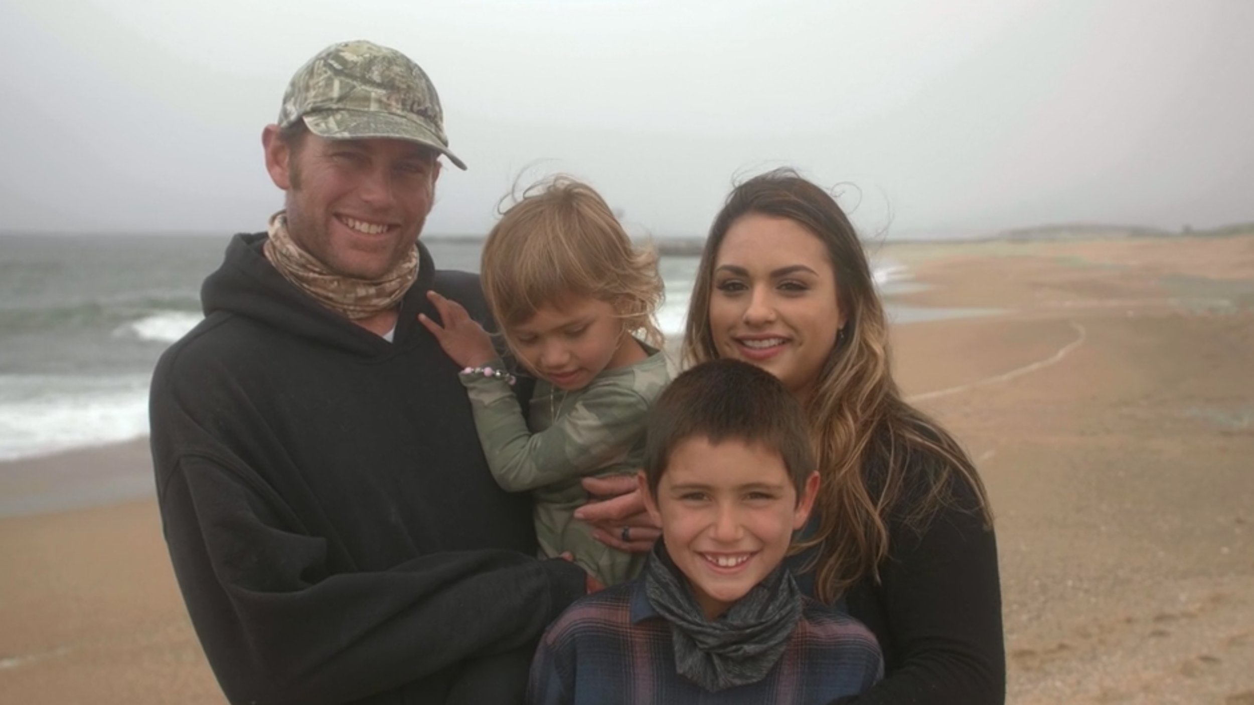 Calder &amp; Kristen Deyerle’s fishing family. Photo: TrimTab Media