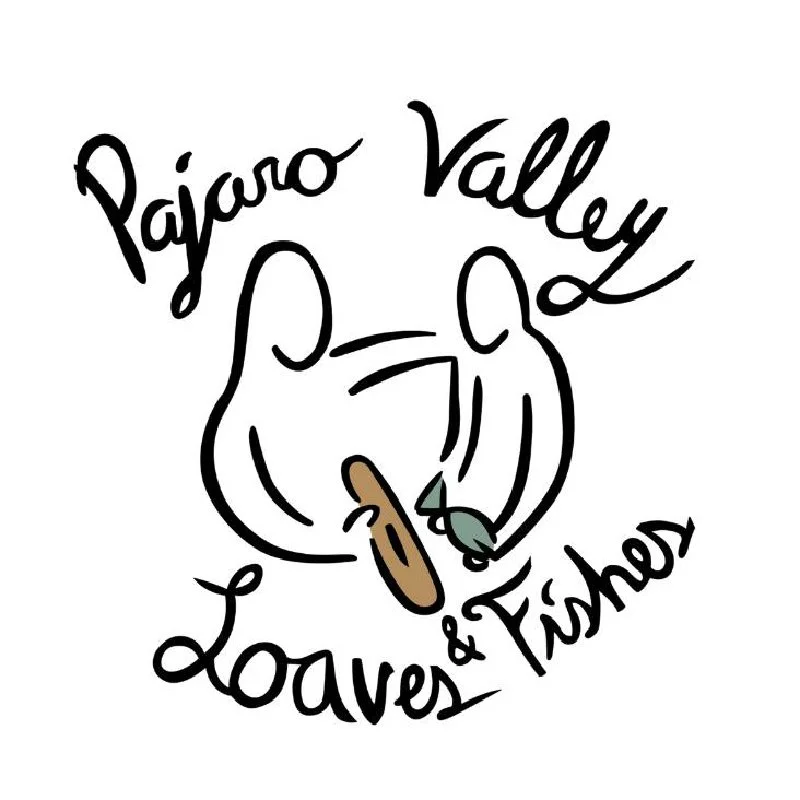Illustration of a dog with a toothpick in its mouth, surrounded by handwritten text reading "Pajaro Valley Louves & Tishen".