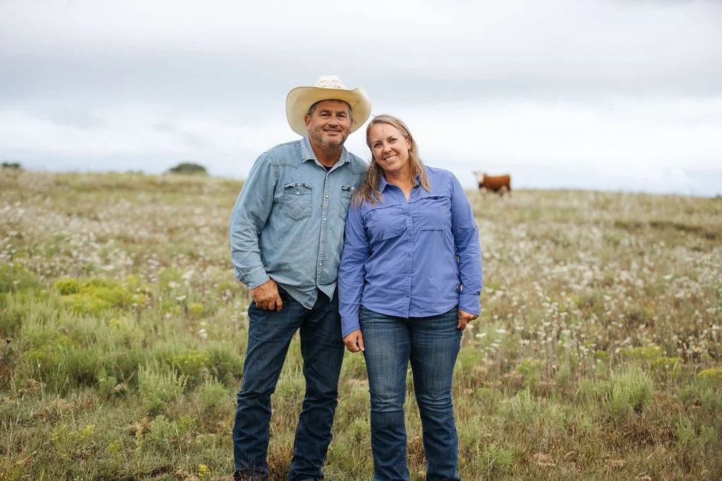 Canda Mueller out on the farm