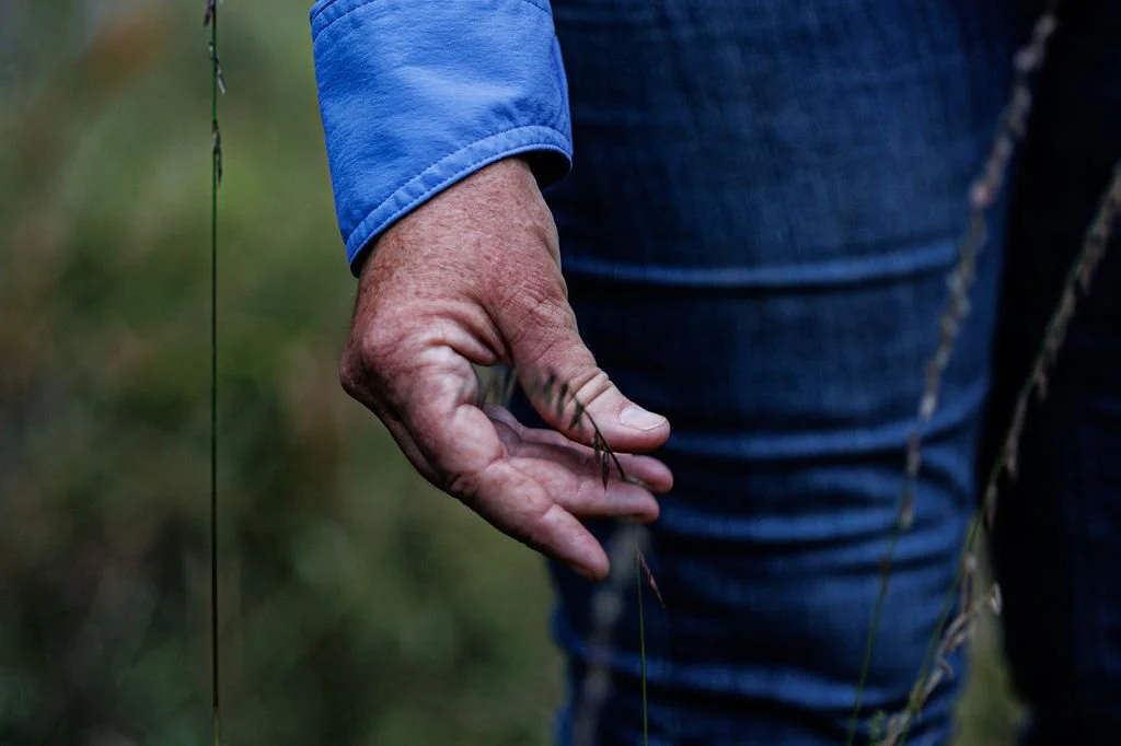 Owner Canda Mueller of Osage Orange Farms out on the ranch.
