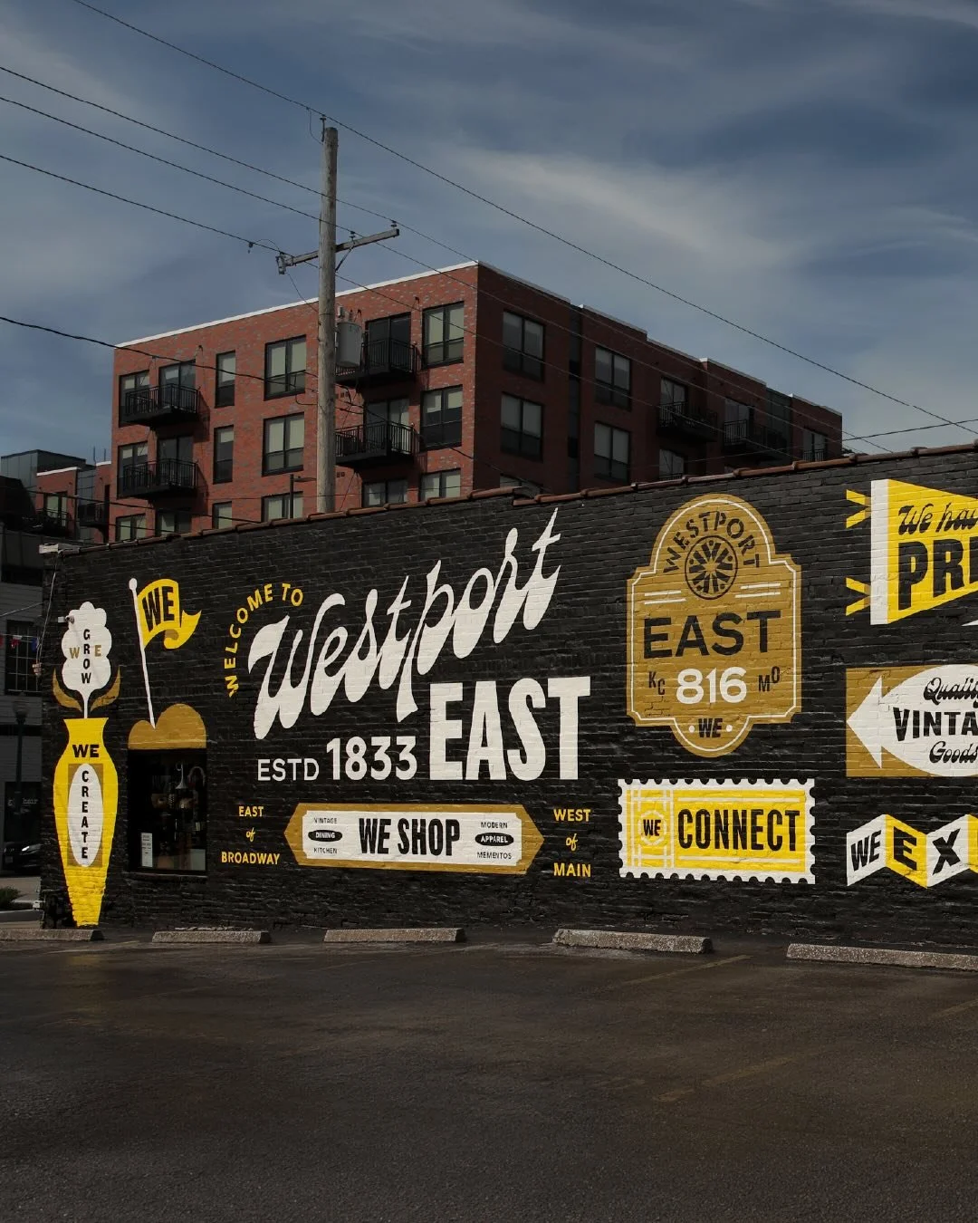 WE are WESTPORT EAST.
Our new hand-painted mural speaks to the pride, inclusivity and camaraderie of our district. #westporteast
