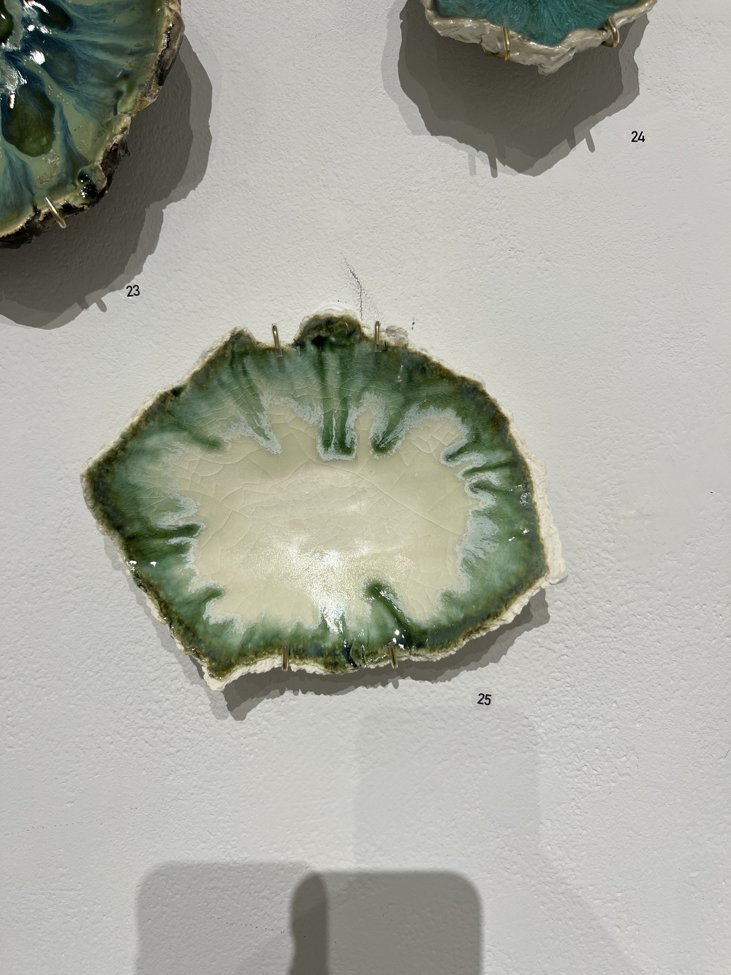 Green and White Dish