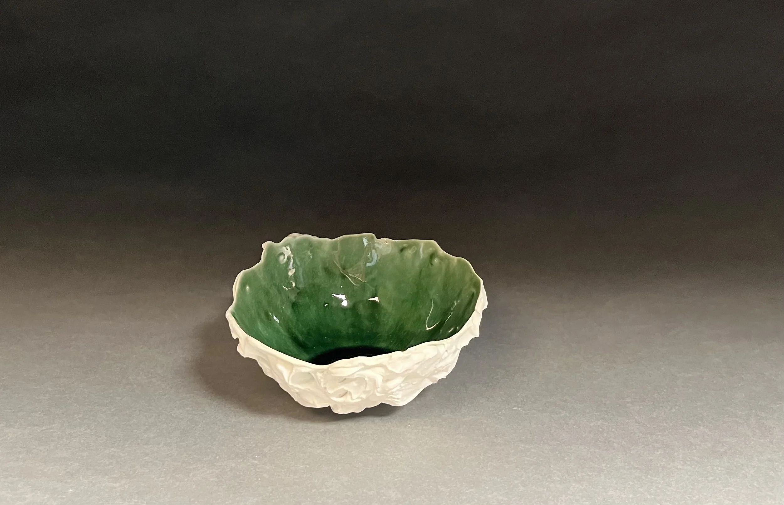 Plate Green Porcelain Bowl