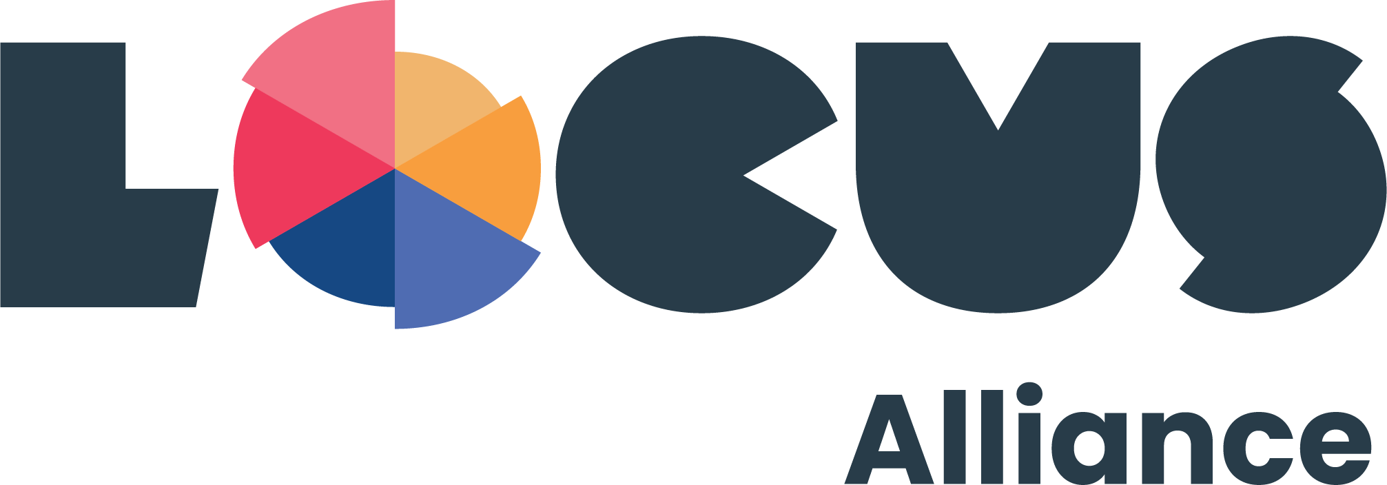 Logo of the Local Food Alliance with a multicolored pie chart and black text.