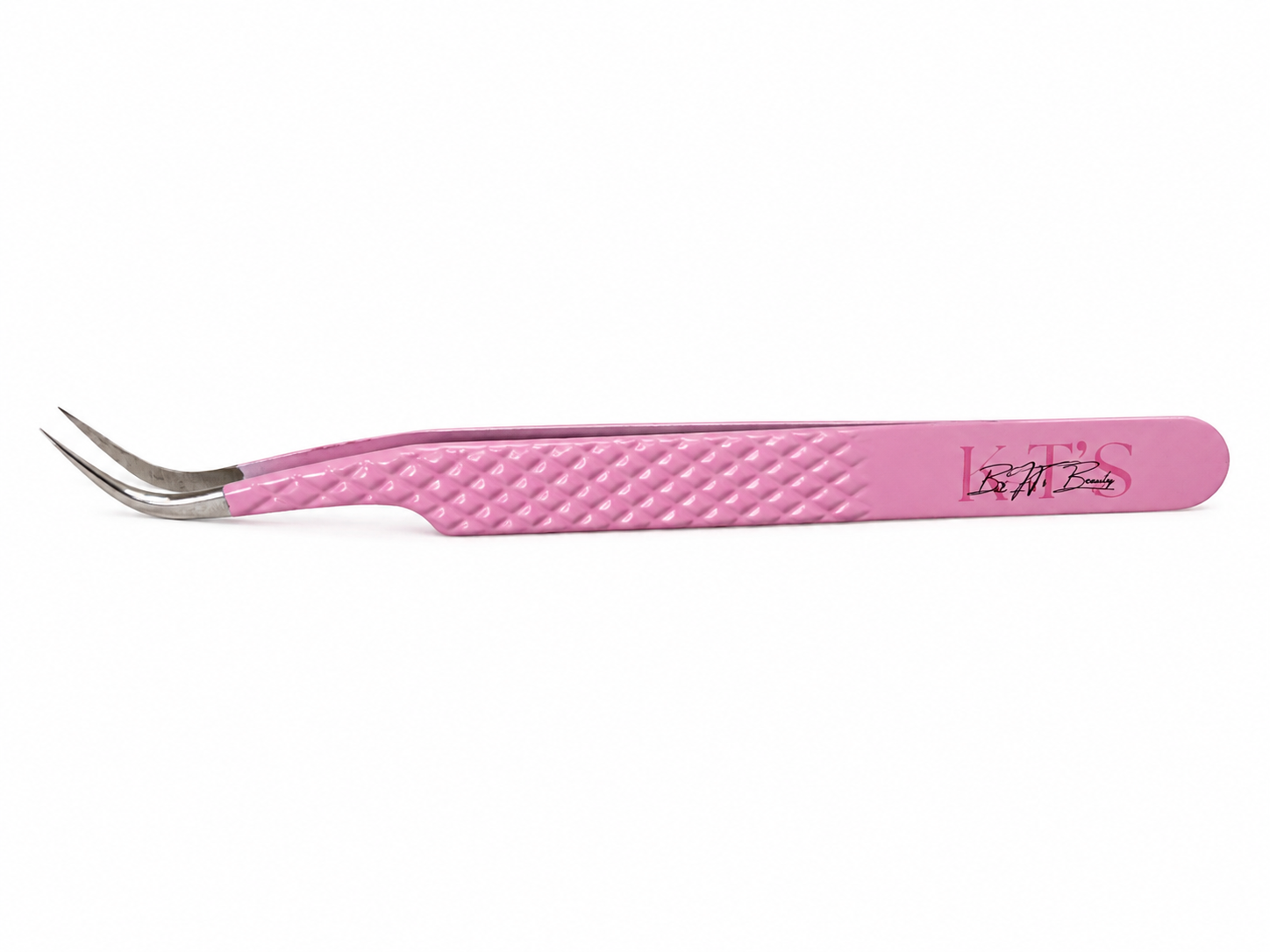 Curved lash tweezers